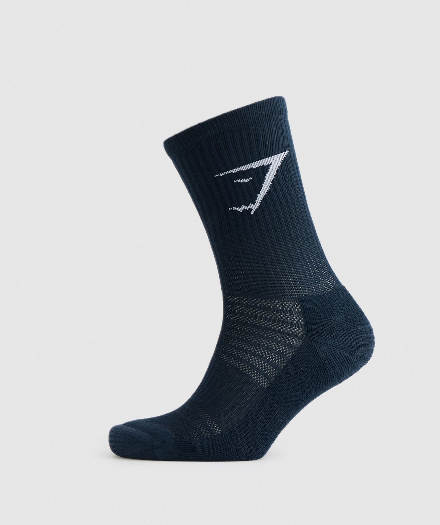 Gymshark Crew Socks 3pk - Navy/Athletic Blue/Light Grey Marl
