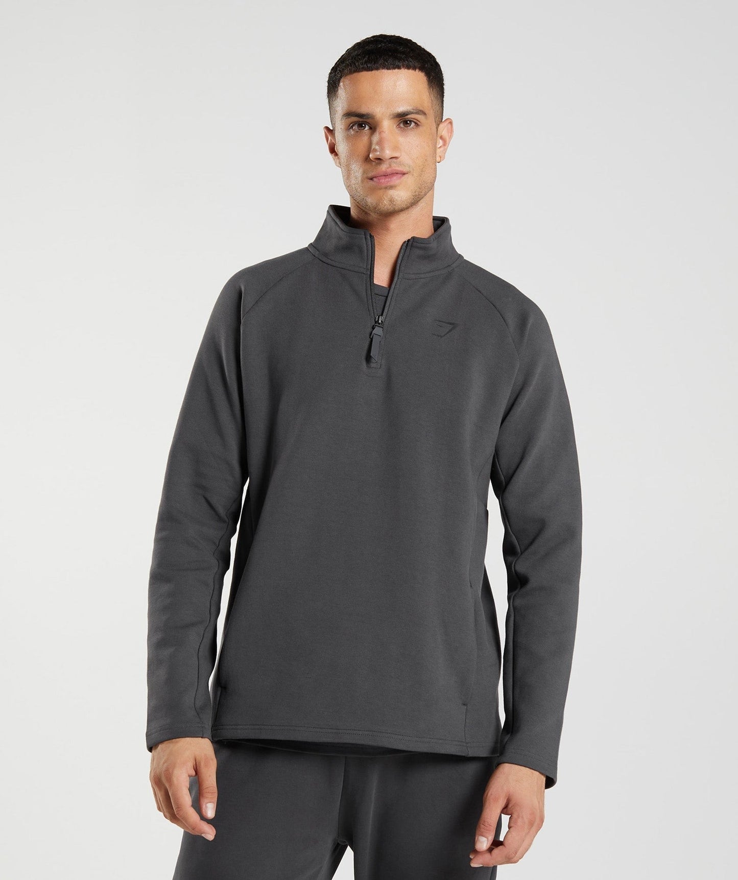 Gymshark Rest Day 1/4 Zip - Onyx Grey