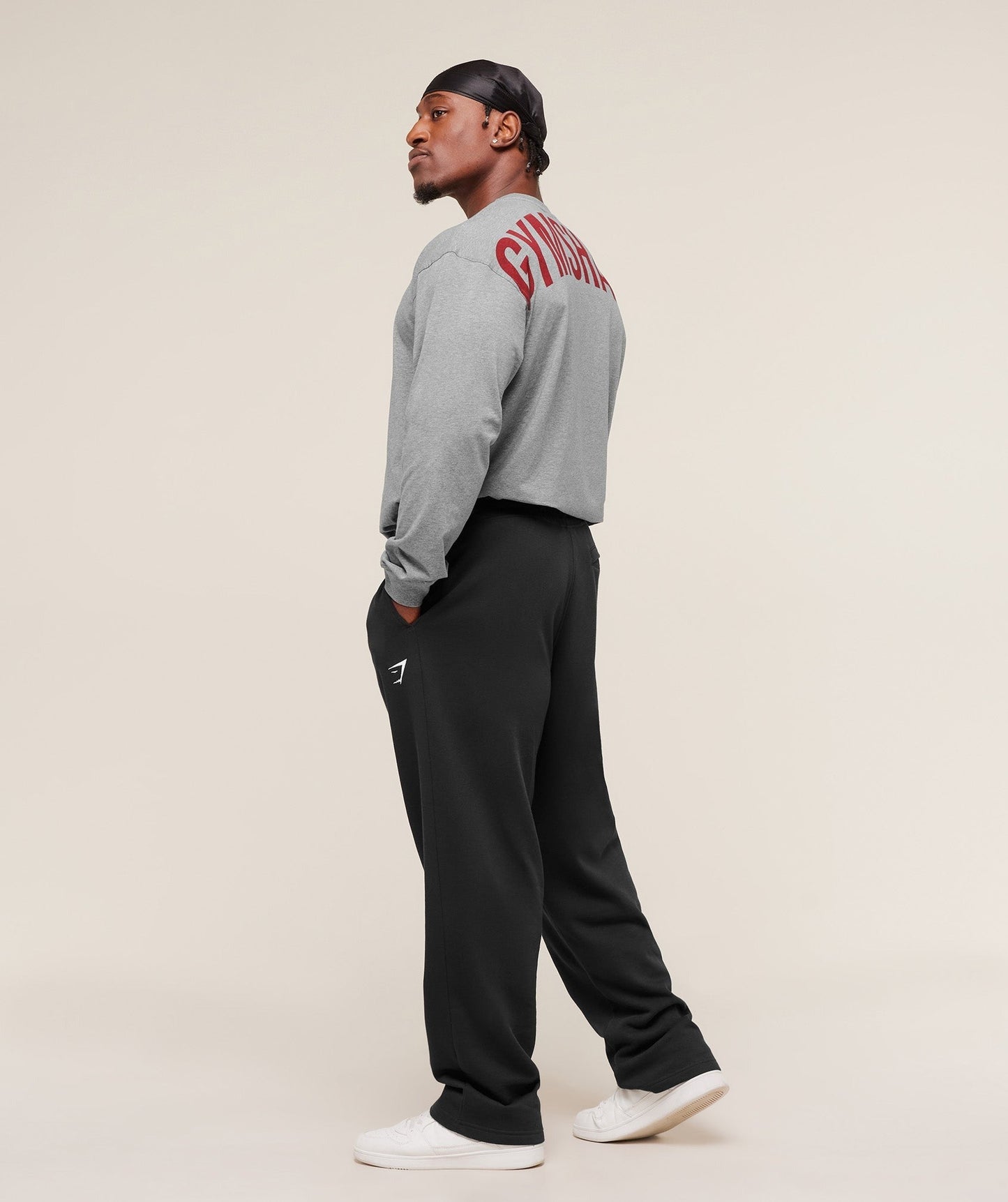 Gymshark Power Long Sleeve T-Shirt - Charcoal Core Marl