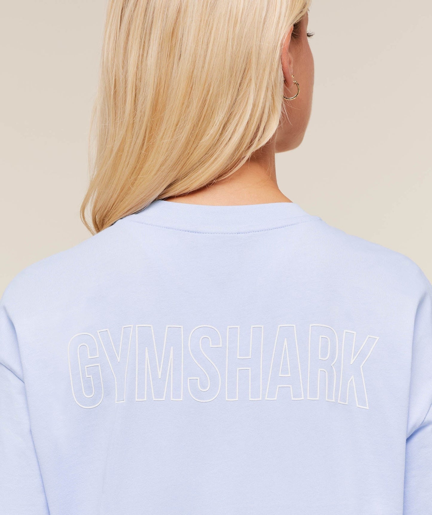 Gymshark Trace Graphic Oversized T-Shirt - Peri Blue
