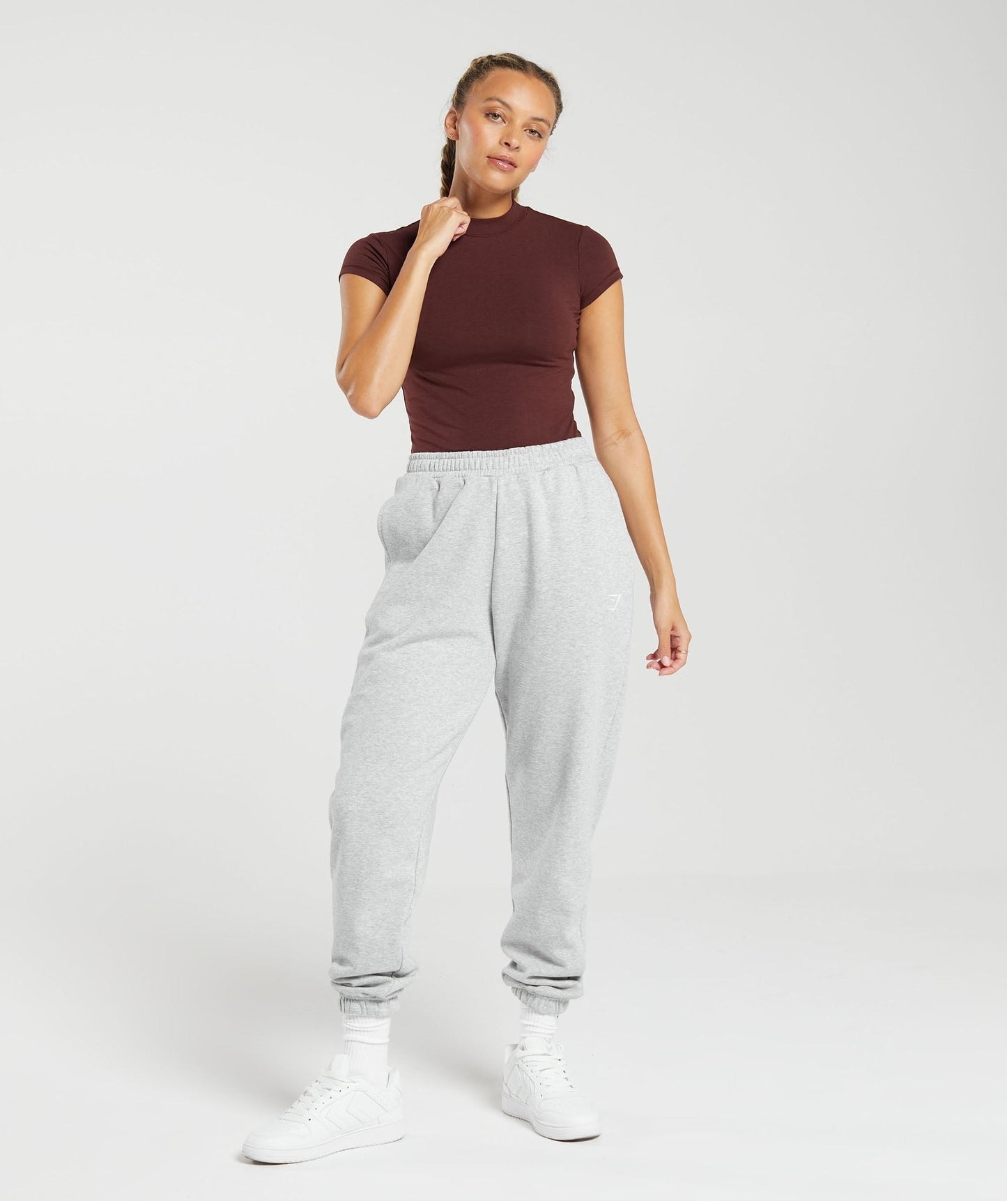Gymshark Jersey Body Fit T-Shirt - Rich Maroon