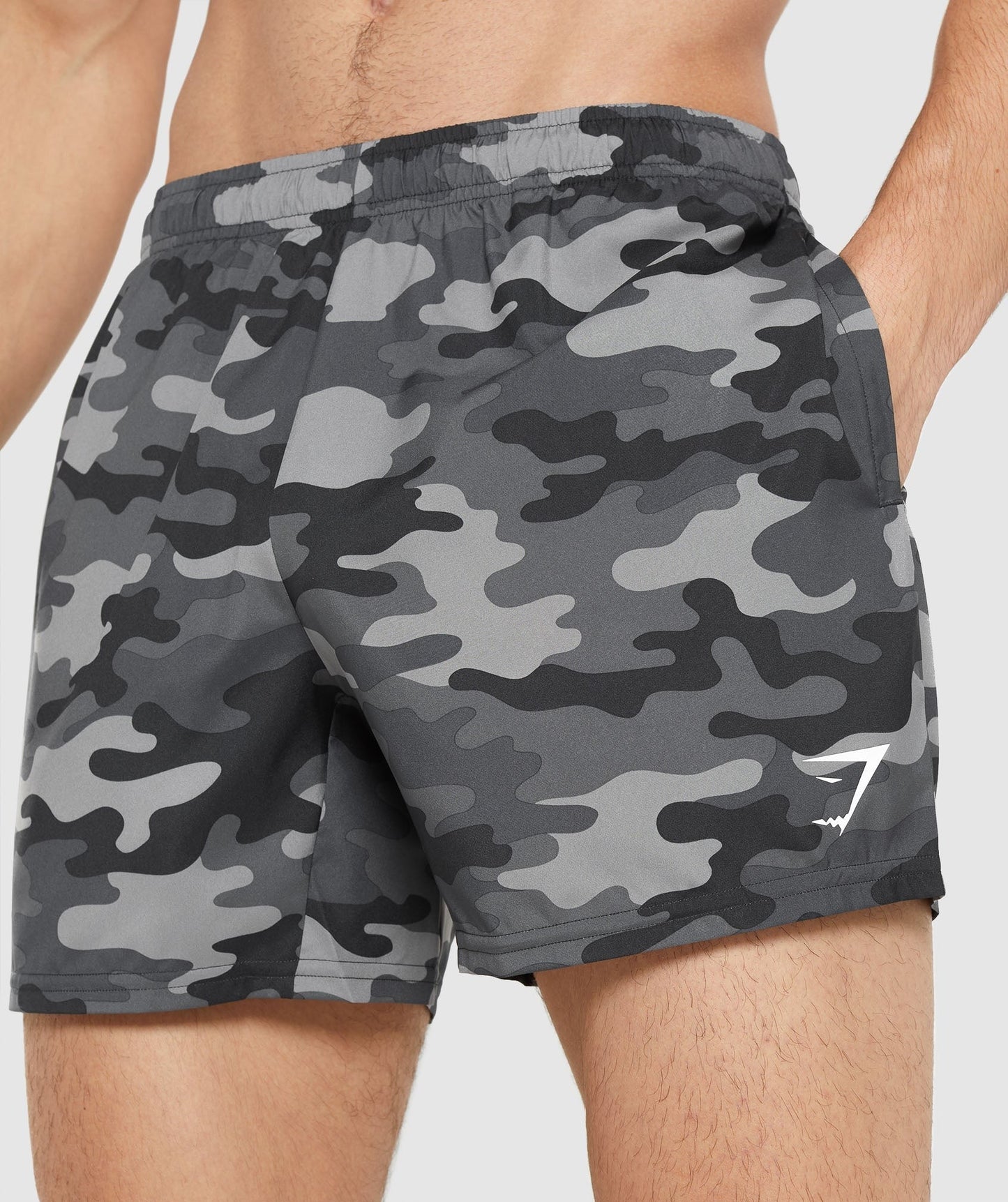 Gymshark Arrival 5" Shorts - Grey Print