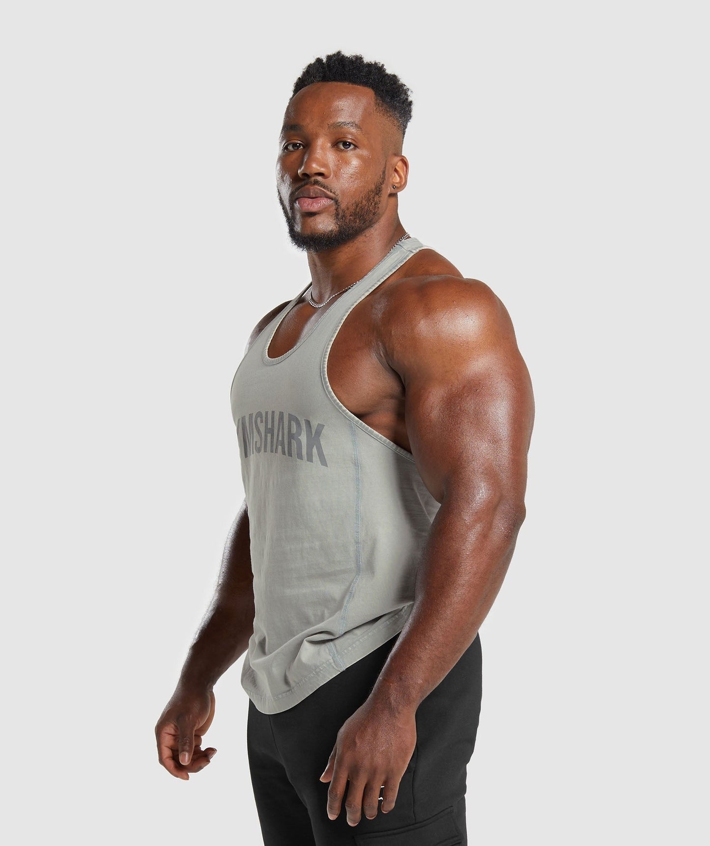 Gymshark Power Washed Stringer - Smokey Grey