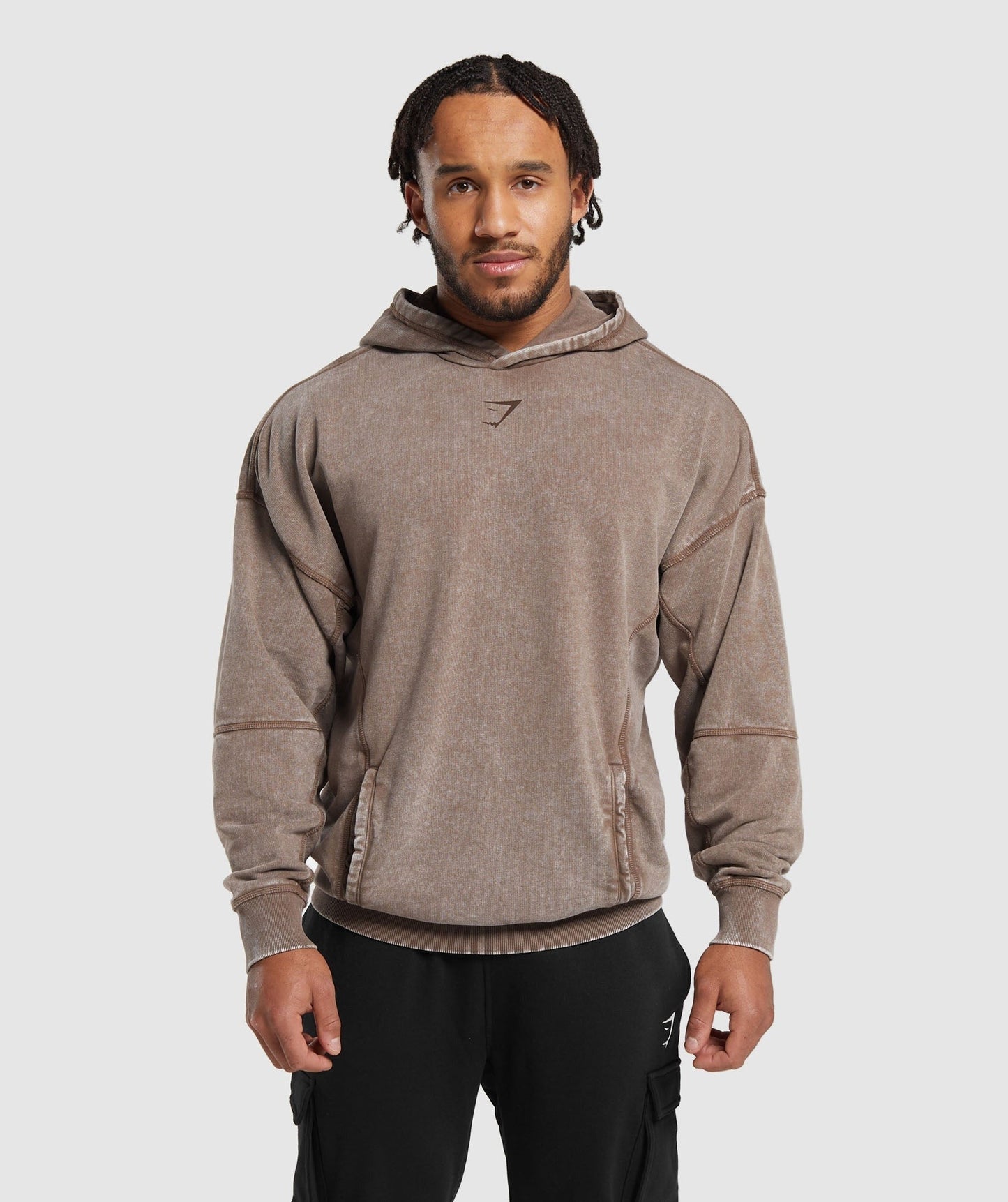 Gymshark Heritage Washed Hoodie - Penny Brown