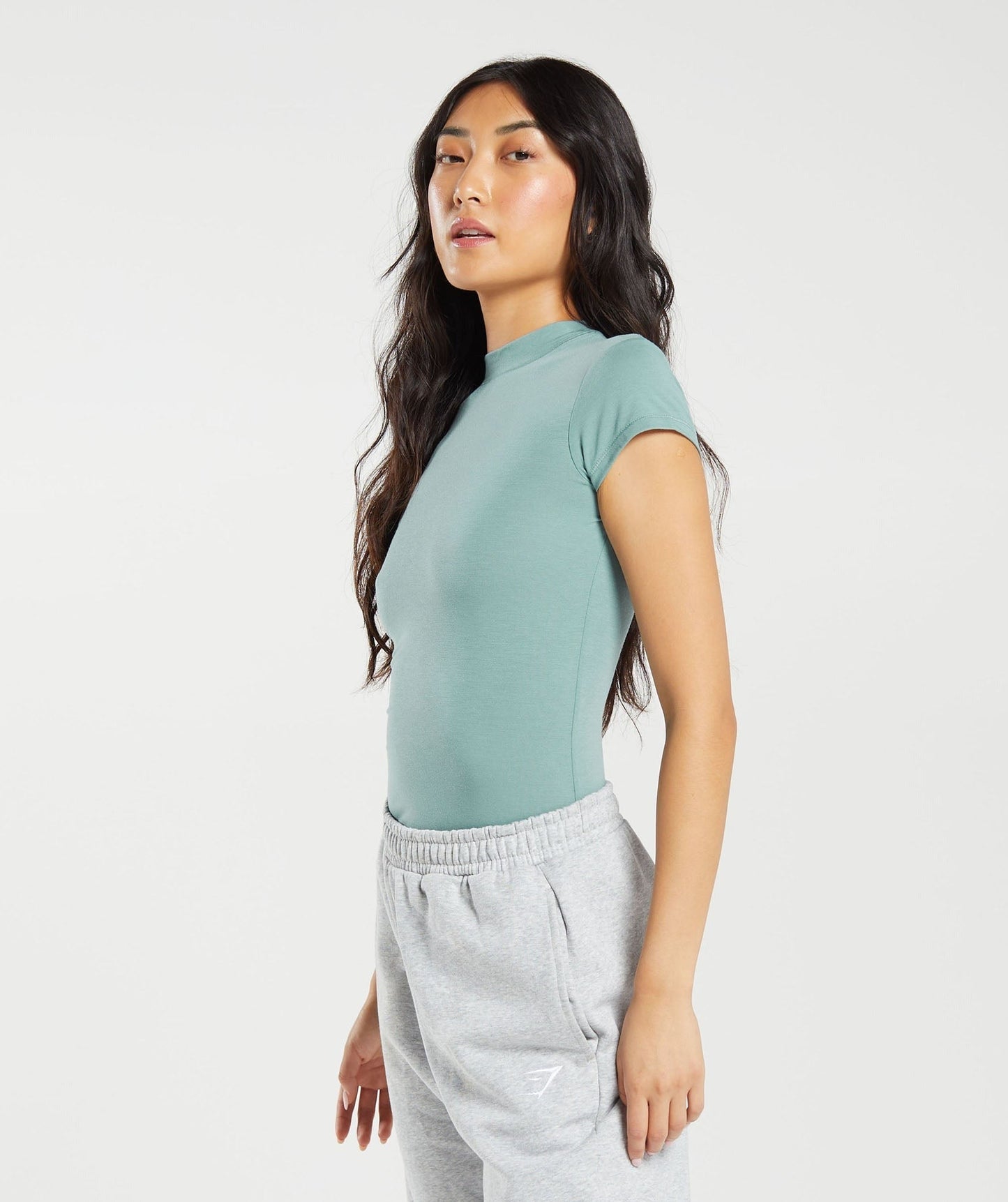 Gymshark Jersey Body Fit T-Shirt - Duck Egg Blue