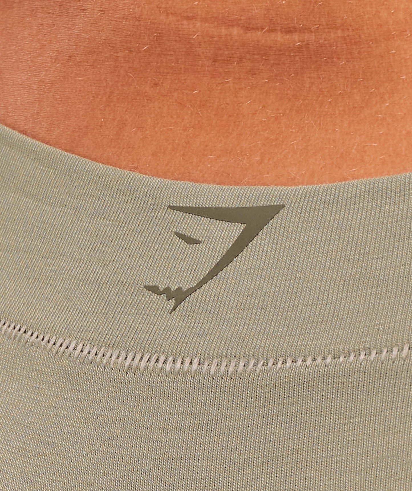 Gymshark Cotton Graphic Thong - Linen Brown