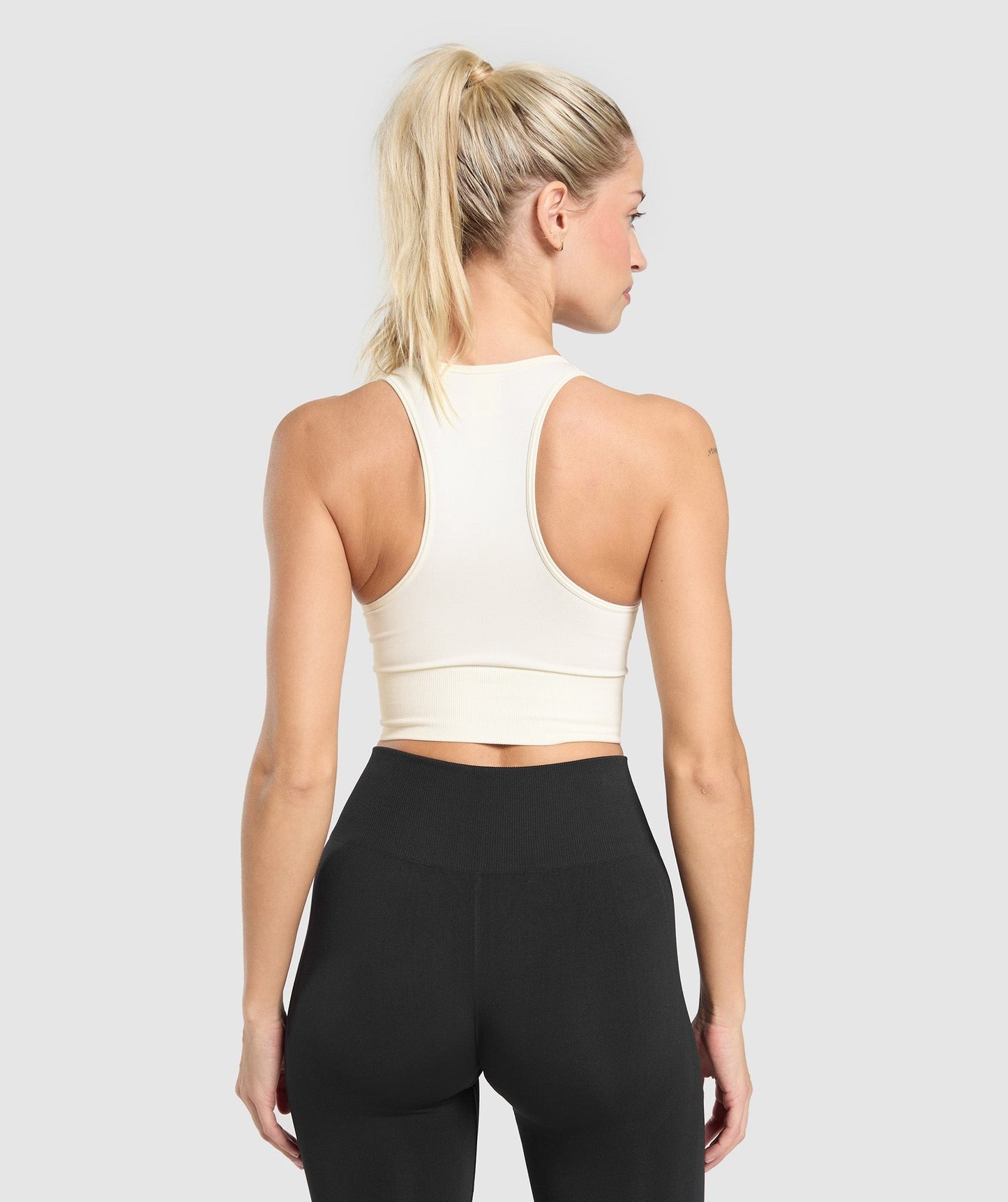 Gymshark Everyday Seamless Crop Tank - Soft White