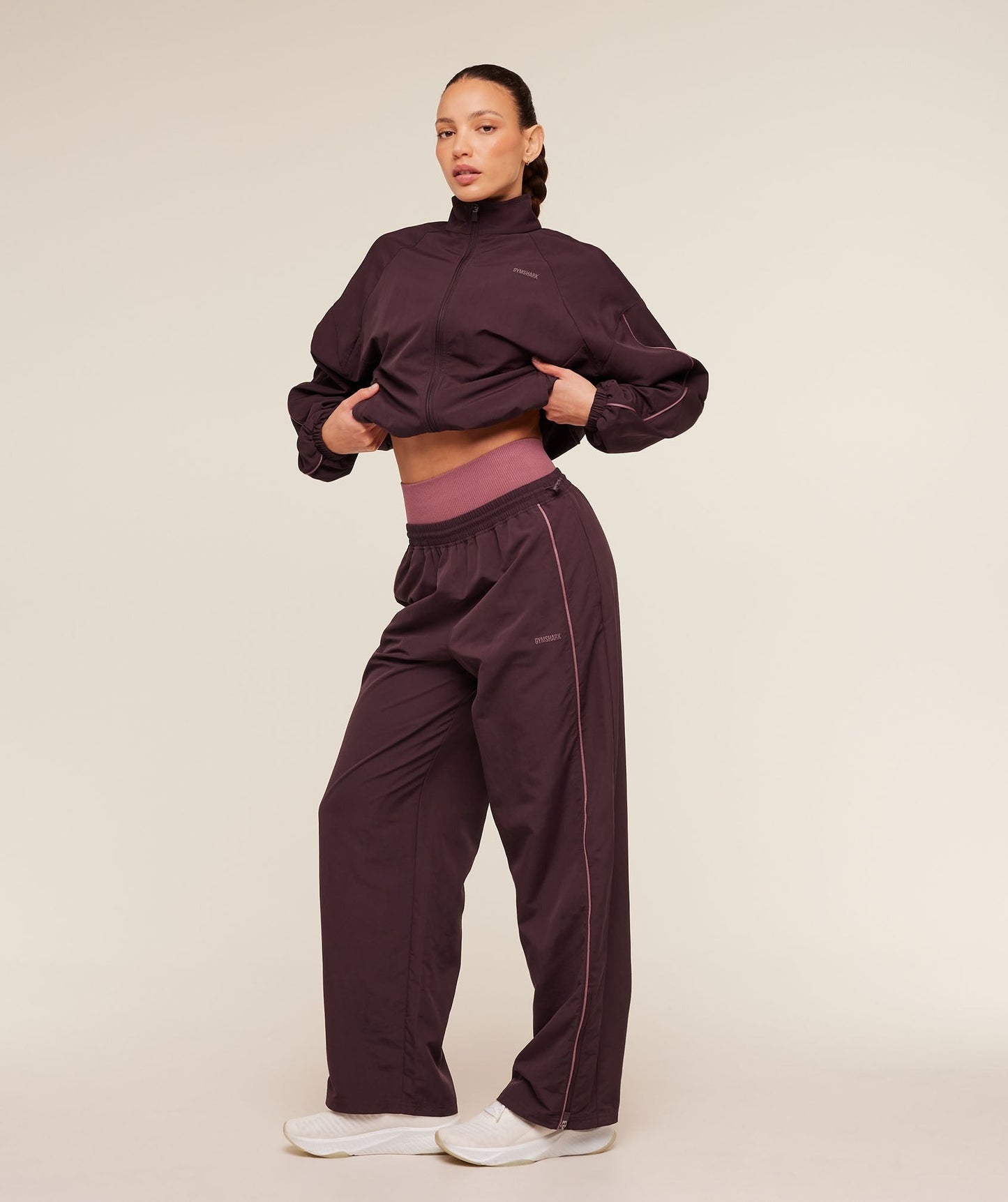 Gymshark To From Zip Through - Cherry Purple/Reset Pink