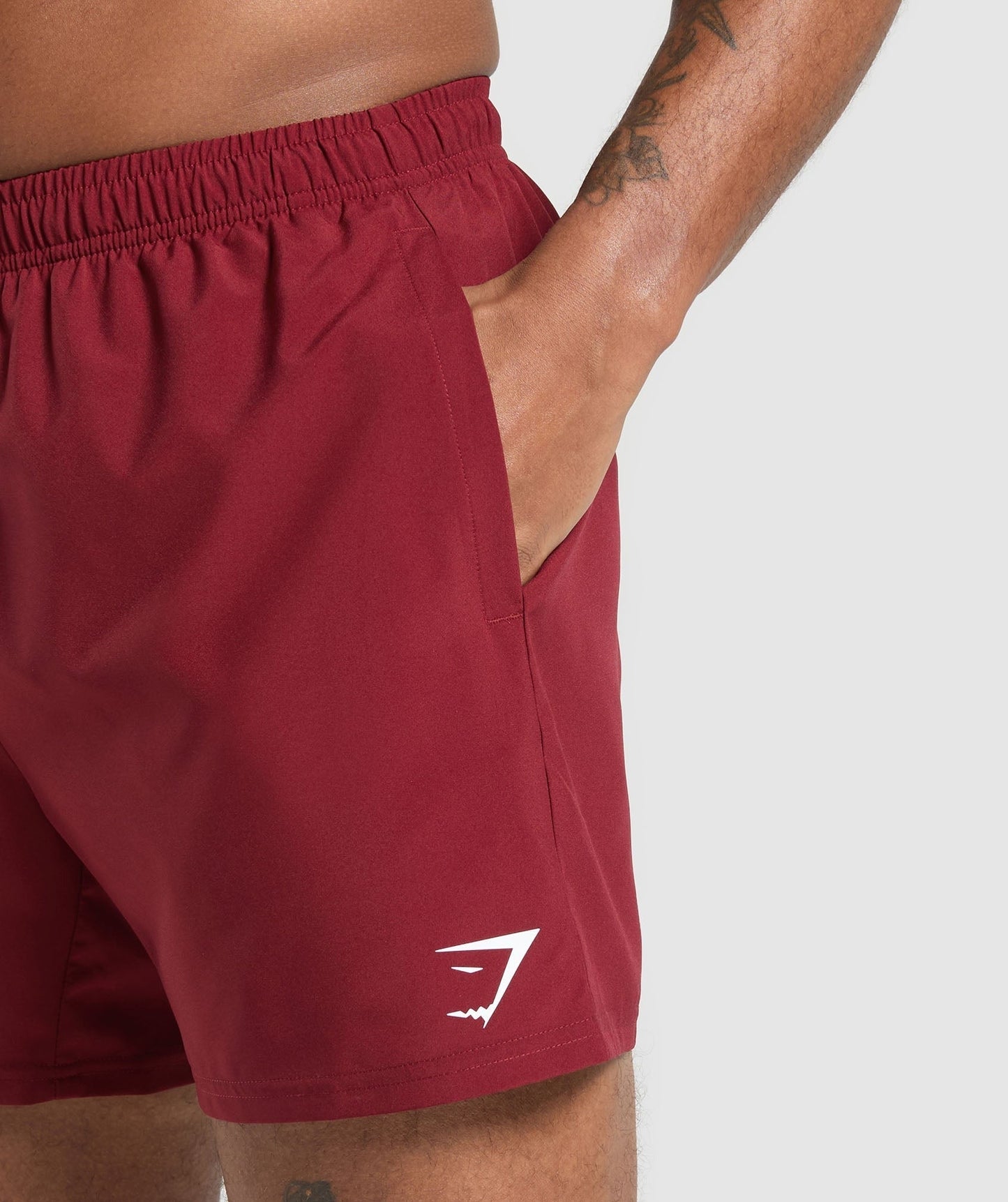 Gymshark Arrival 5" Shorts - Sets Red