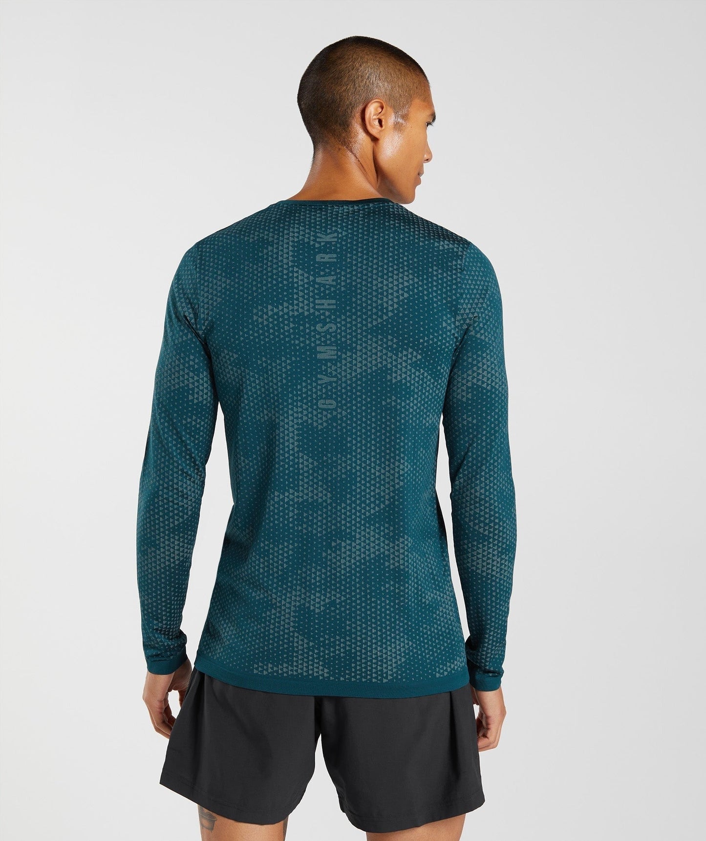 Gymshark Sport Seamless Long Sleeve T-Shirt - Winter Teal/Slate Blue