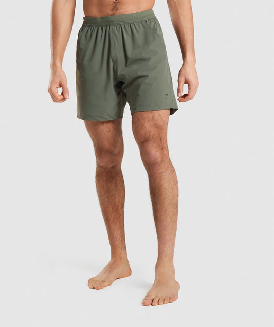 Gymshark Hybrid 6" Shorts - Core Olive