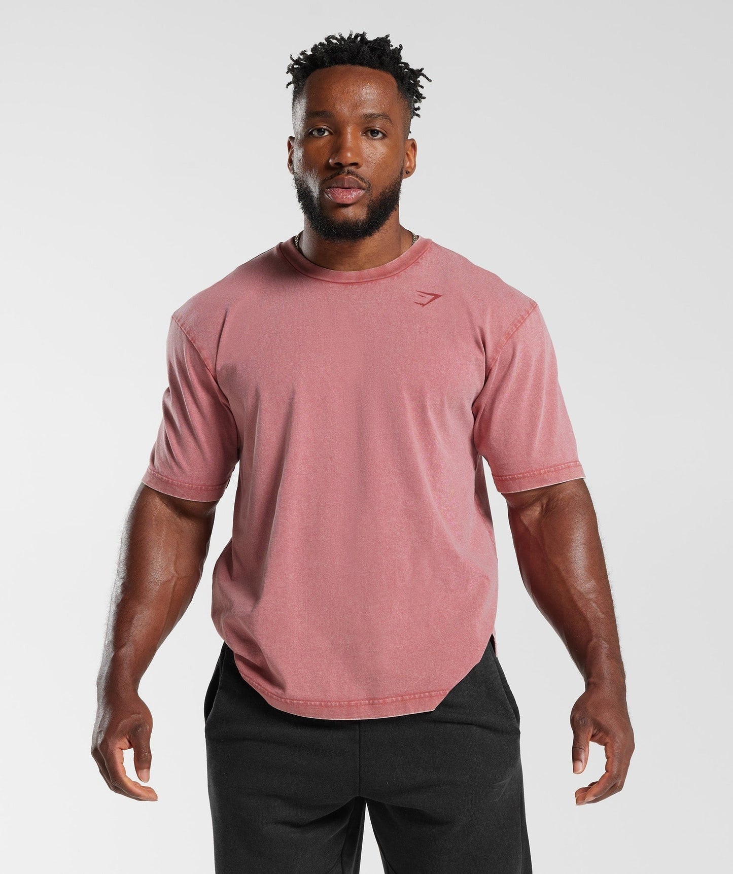 Gymshark Power Washed T-Shirt - Sundried Red