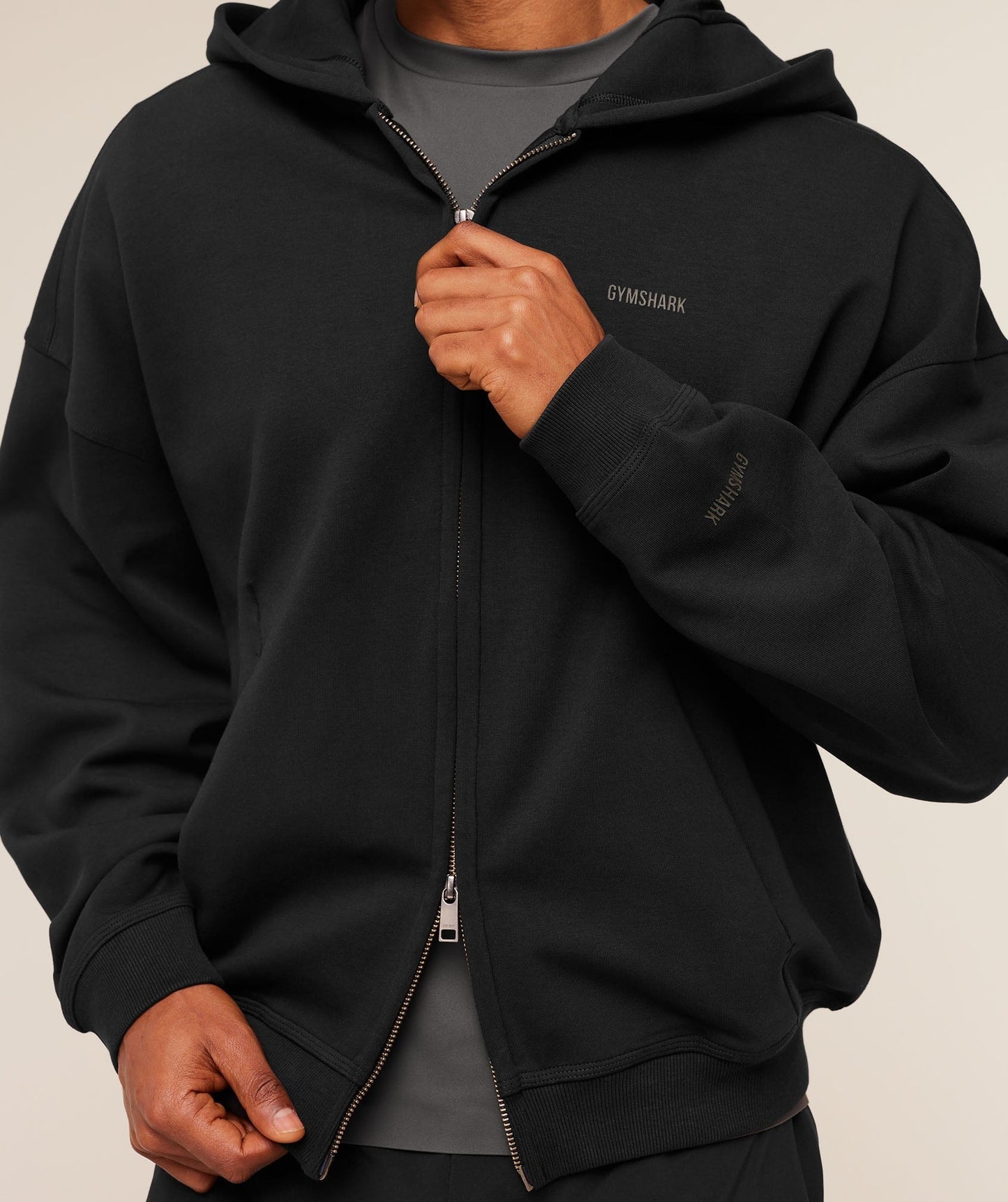 Gymshark Evolve Lightweight Zip Through Hoodie - Black