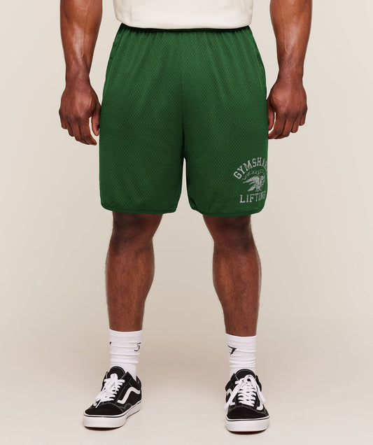 Gymshark Collective Mesh Shorts - Athletic Green