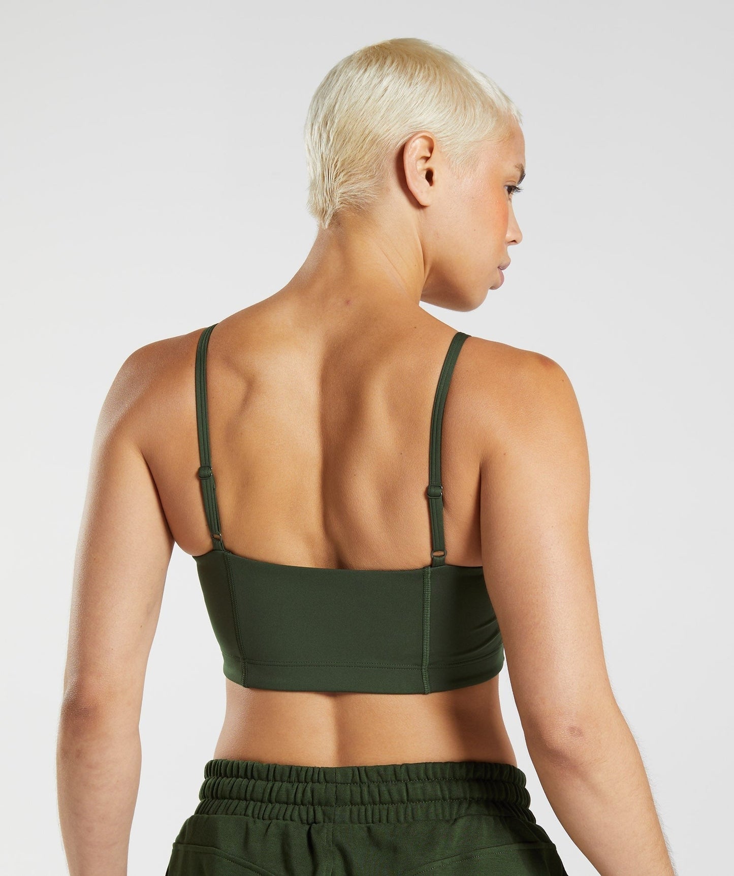 Gymshark Social Club Bandeau - Moss Olive