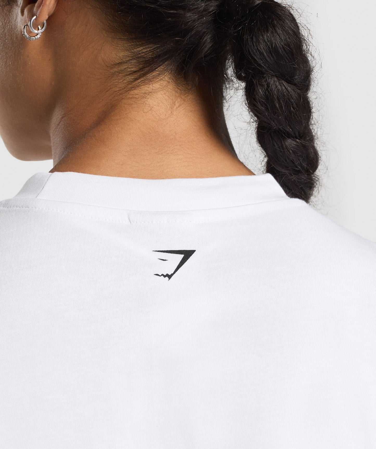 Gymshark Lifting Essentials Graphic Oversized T-Shirt - White