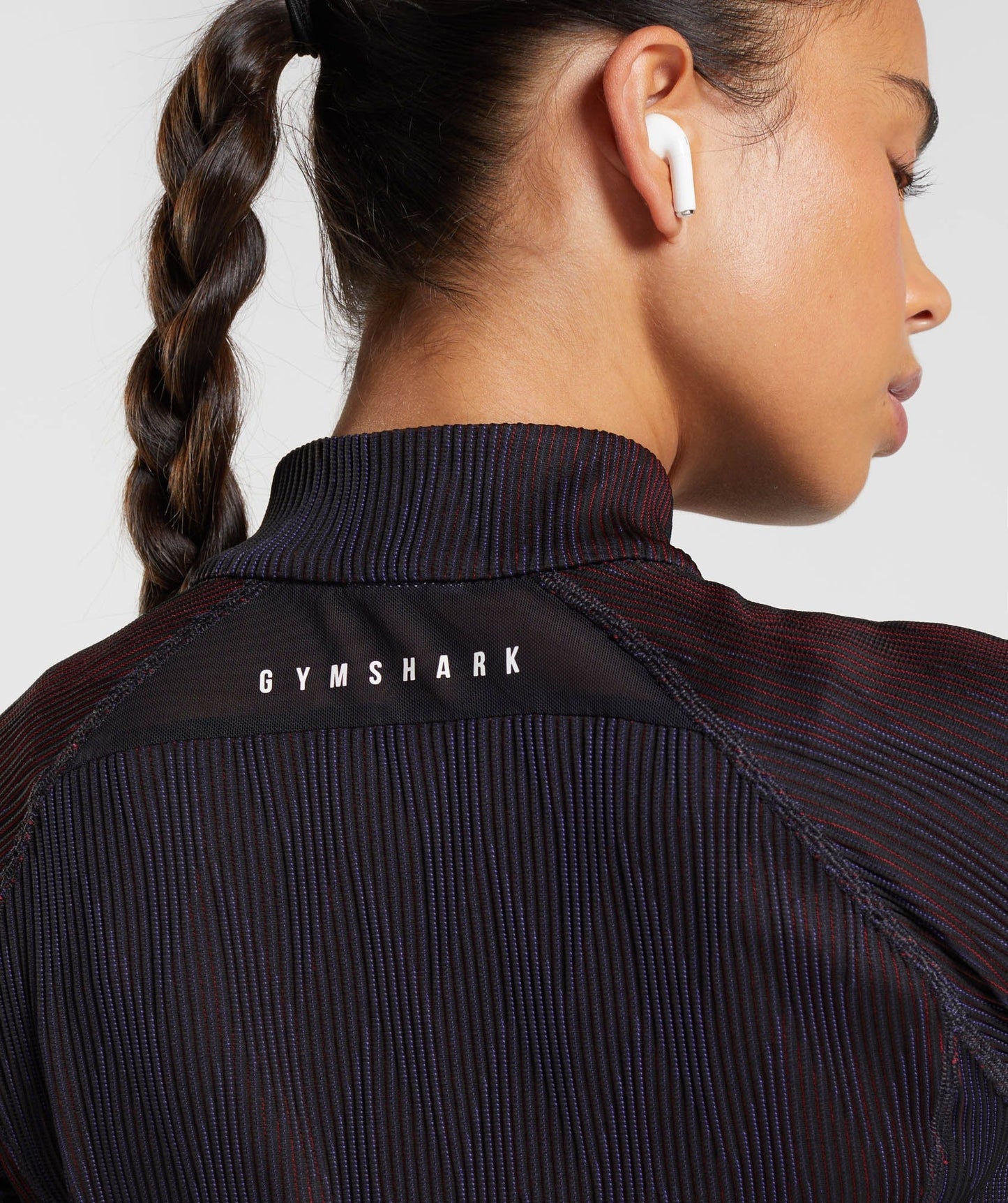 Gymshark Sport 1/4 Zip - Black/Neptune Purple/Currant Pink