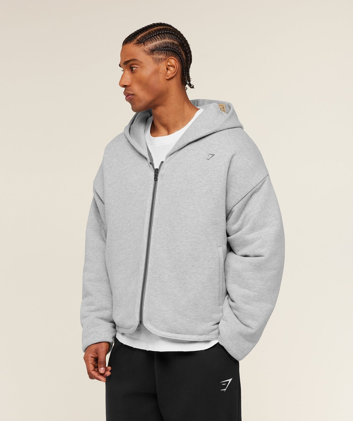 Gymshark x Saalt Studios Jacket - GS Utility Green/GUILLE Core Grey Marl