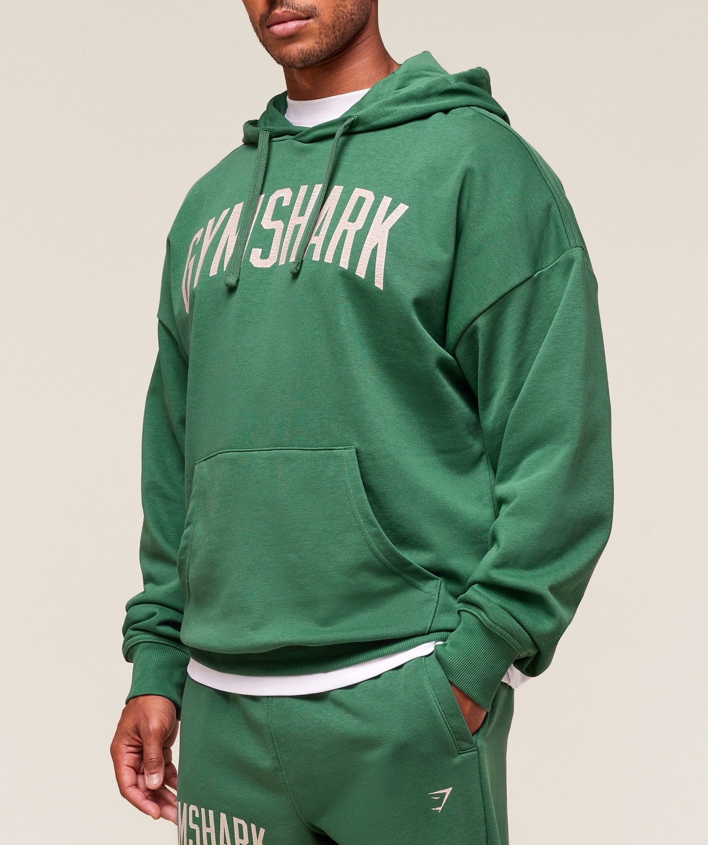 Gymshark Worn Graphic Hoodie - Lift Green