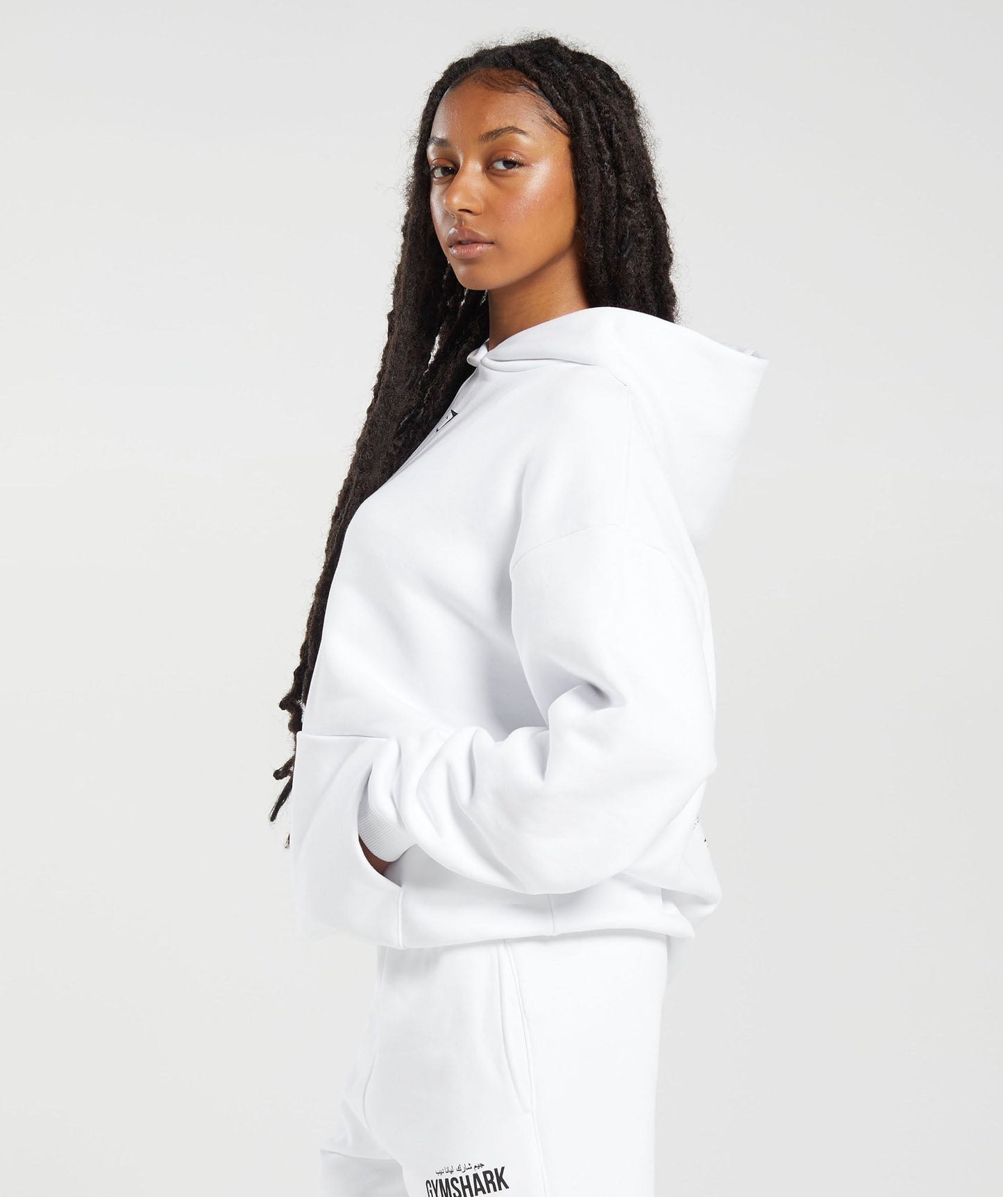 Gymshark GS x Leana Deeb Oversized Hoodie - White