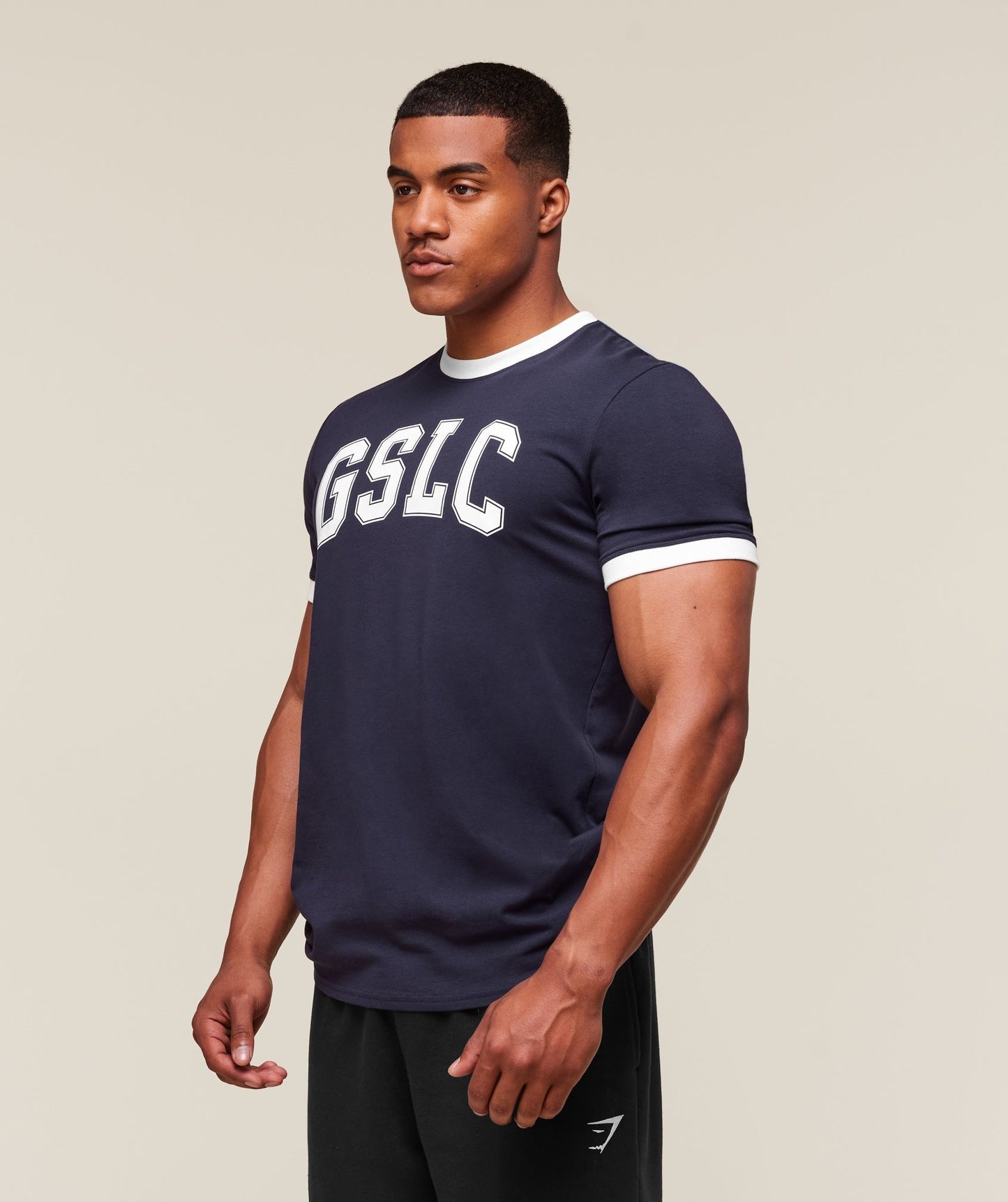 Gymshark GSLC Ringer T-Shirt - Heavy Blue
