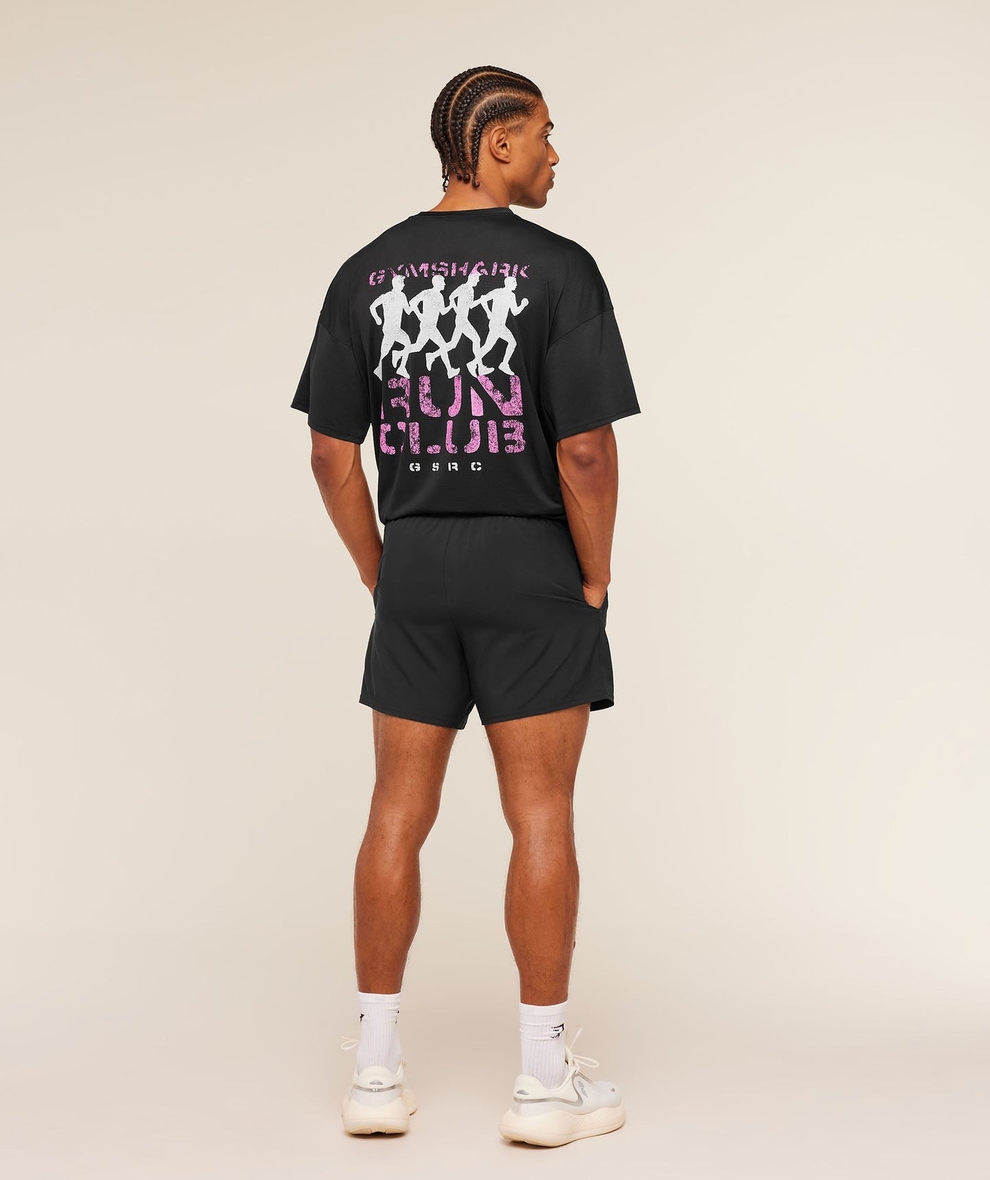 Gymshark GSRC Stencil Graphic T-Shirt - Black