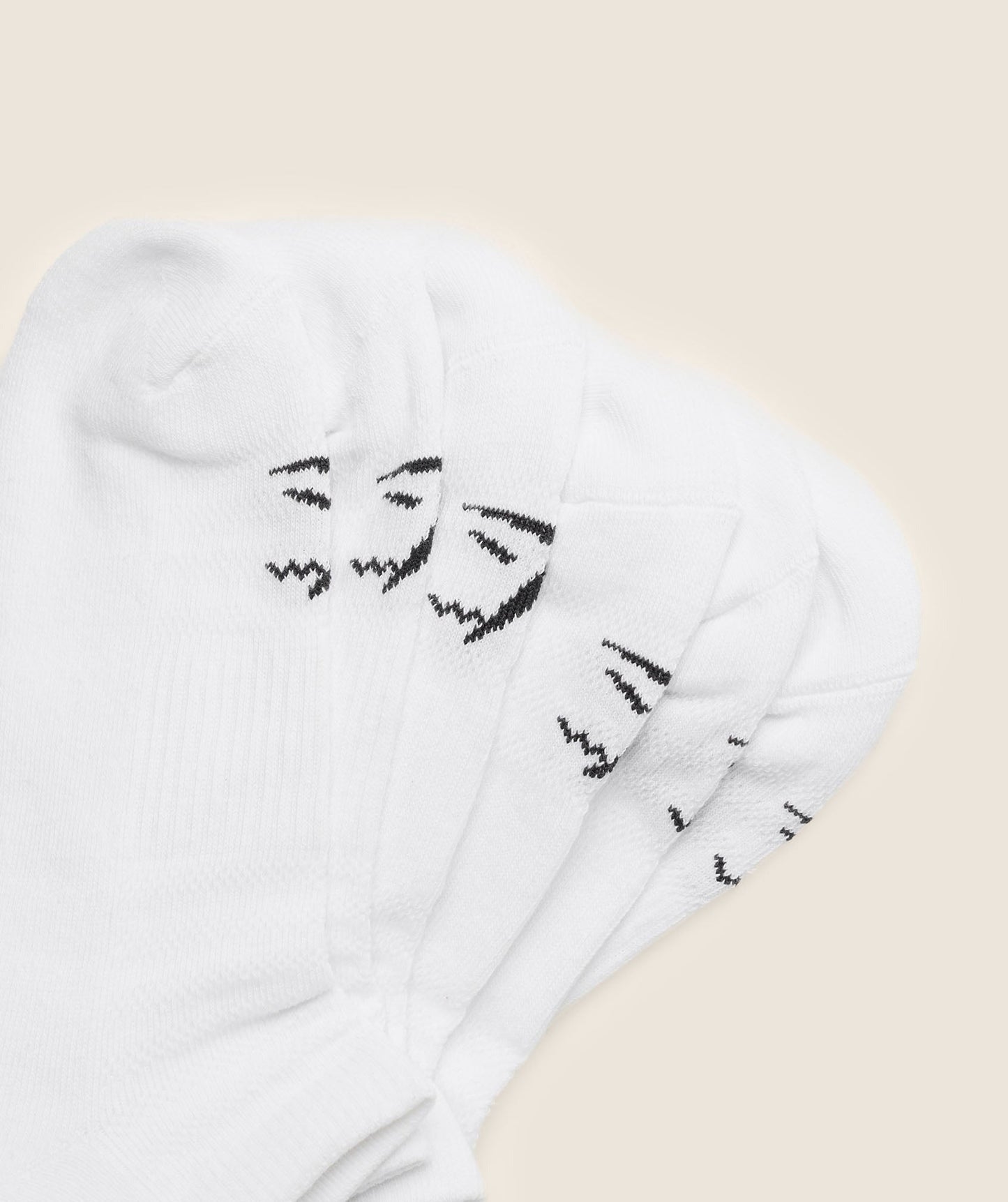 Gymshark Trainer Socks 3pk - White