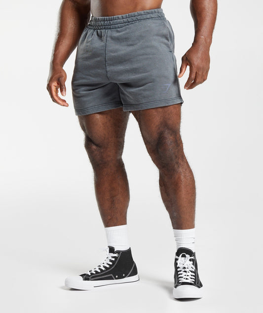 Gymshark Power Washed 5" Shorts - Cosmic Grey