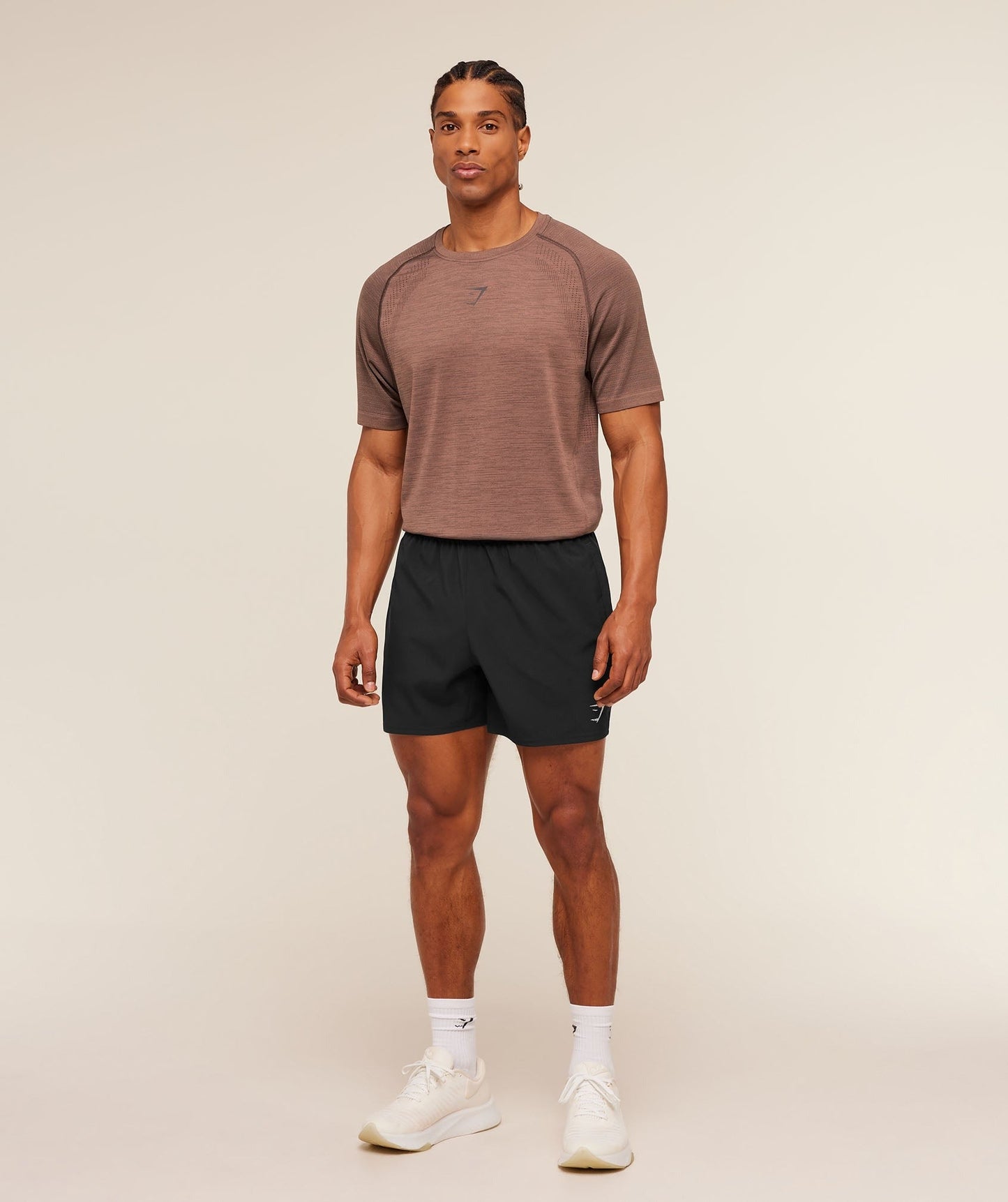 Gymshark Versatile Seamless T-Shirt - Taupe Brown/Cool Brown