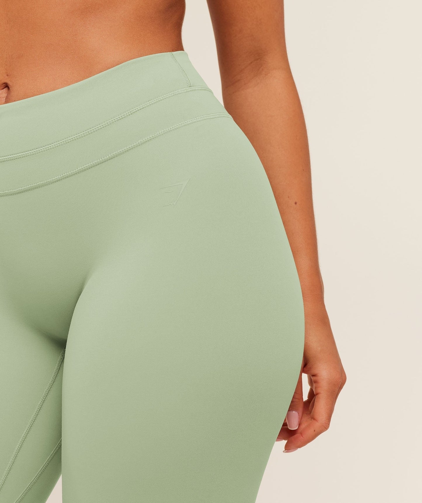 Gymshark Whitney Mid-High Rise Flared Leggings - Haze Green