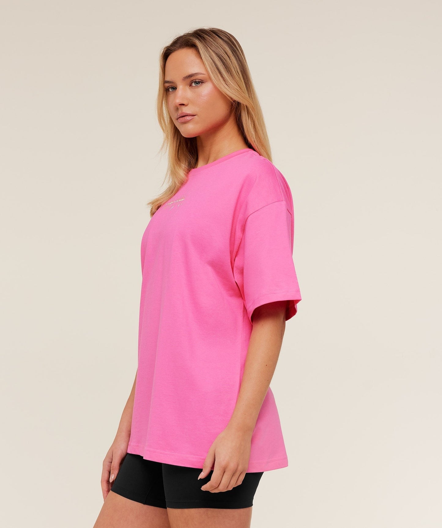 Gymshark Eagle Band Style Graphic Short Sleeve T-Shirt - GS Electric Pink