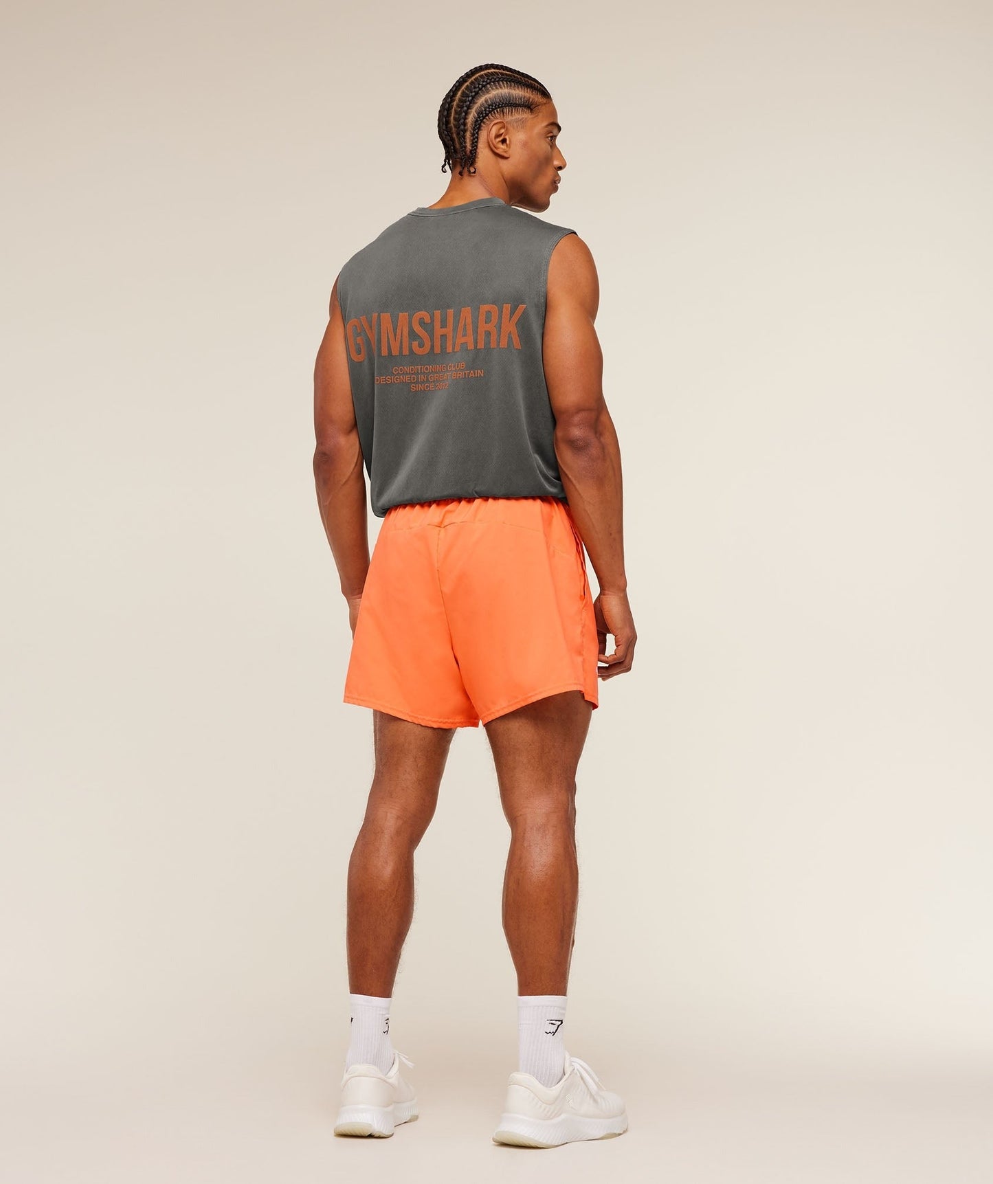 Gymshark Train 5" Shorts - Dayglow Peach