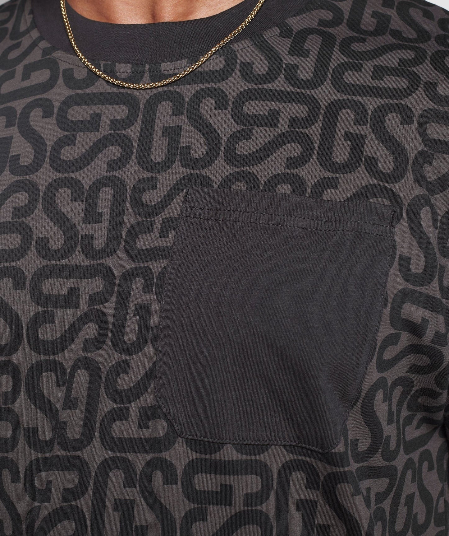 Gymshark Monogram T-Shirt - Black/Mono grey