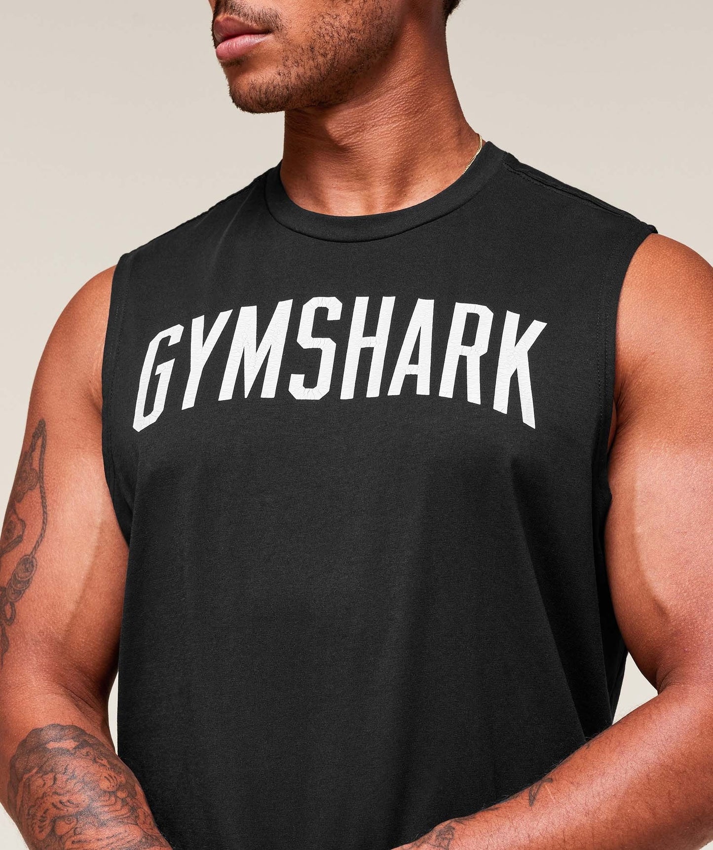 Gymshark Worn Graphic Tank - Black