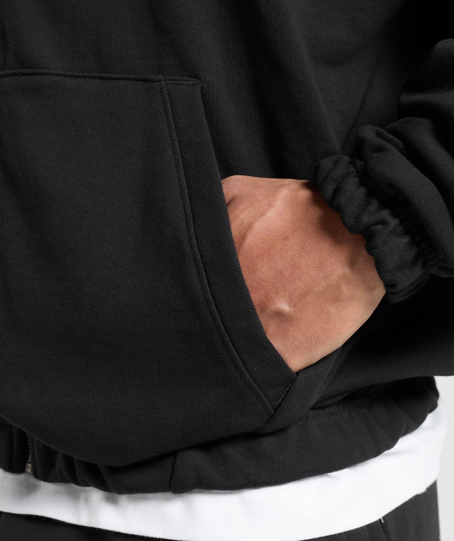 Gymshark Rest Day Essentials Zip Hoodie - Black