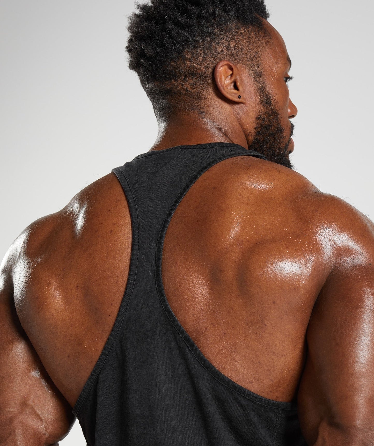 Gymshark Power Washed Stringer - Black