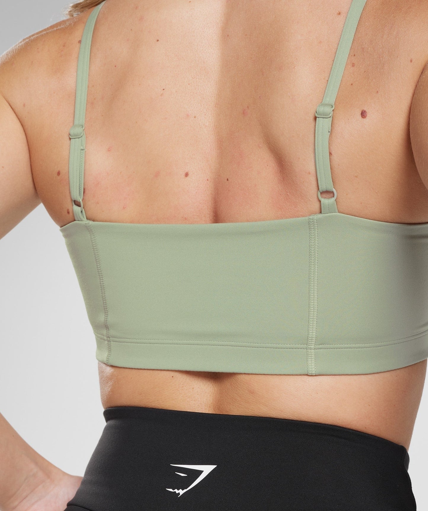 Gymshark Bandeau Sports Bra - Light Olive Green