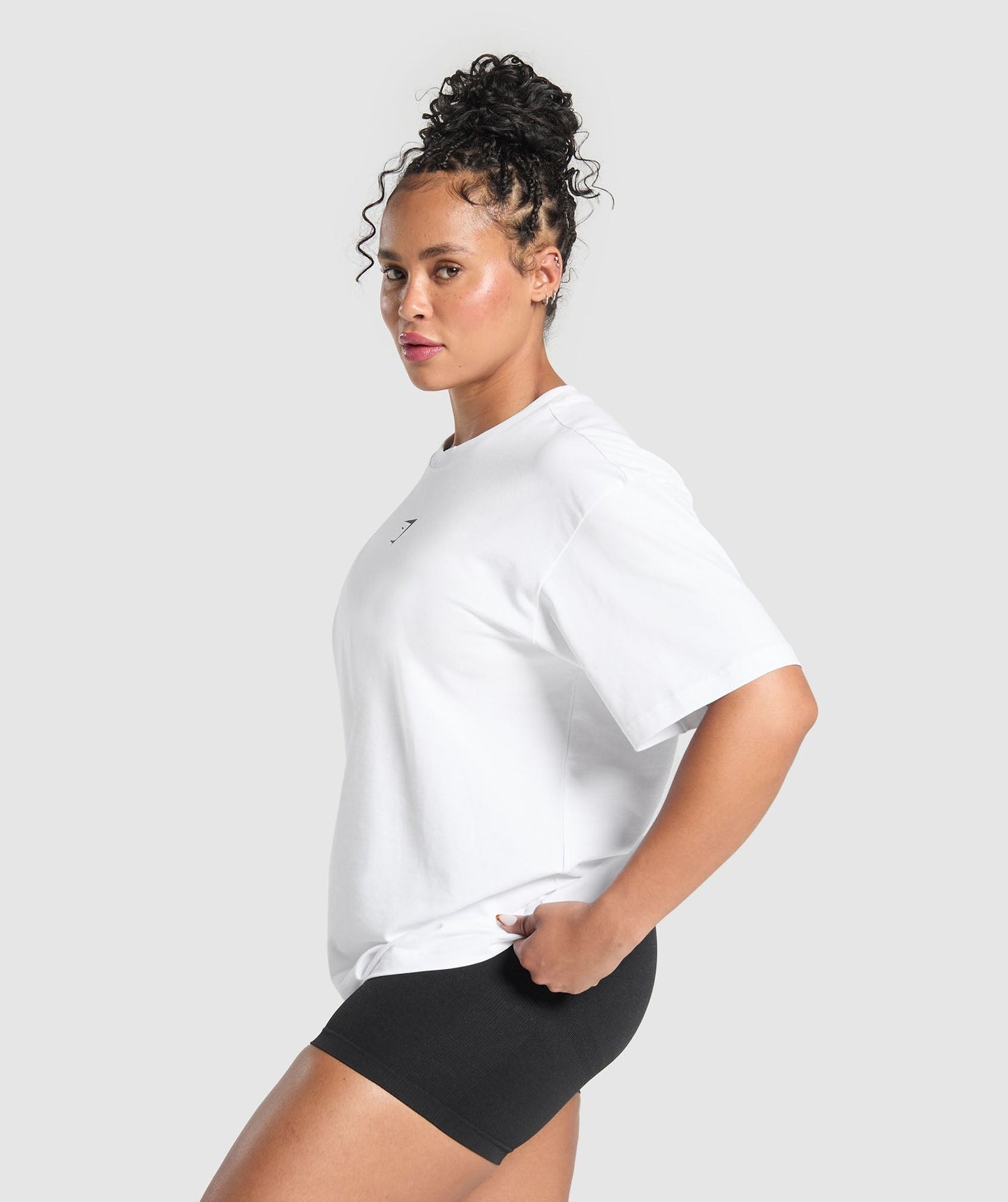 Gymshark GS66 Graphic Oversized T-Shirt - White