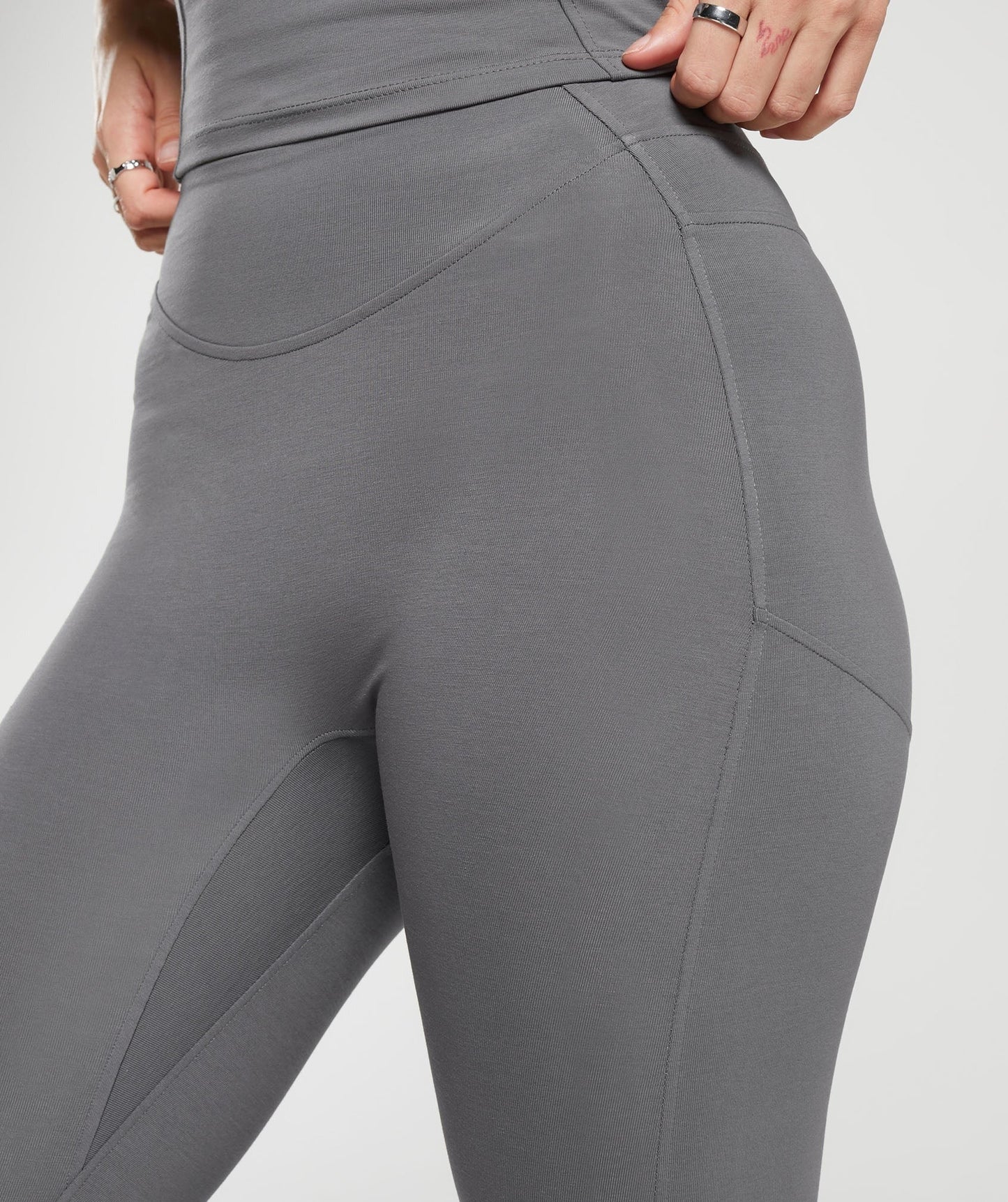 Gymshark Rest Day Bootcut Leggings - Brushed Grey