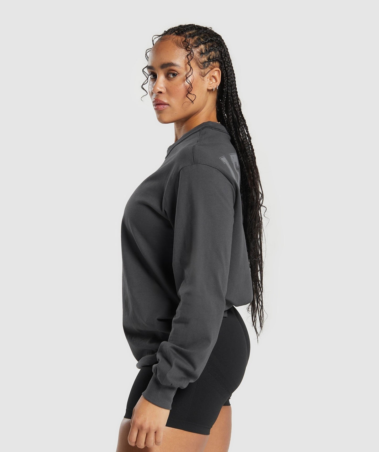 Gymshark Legacy Long Sleeve Top - Asphalt Grey