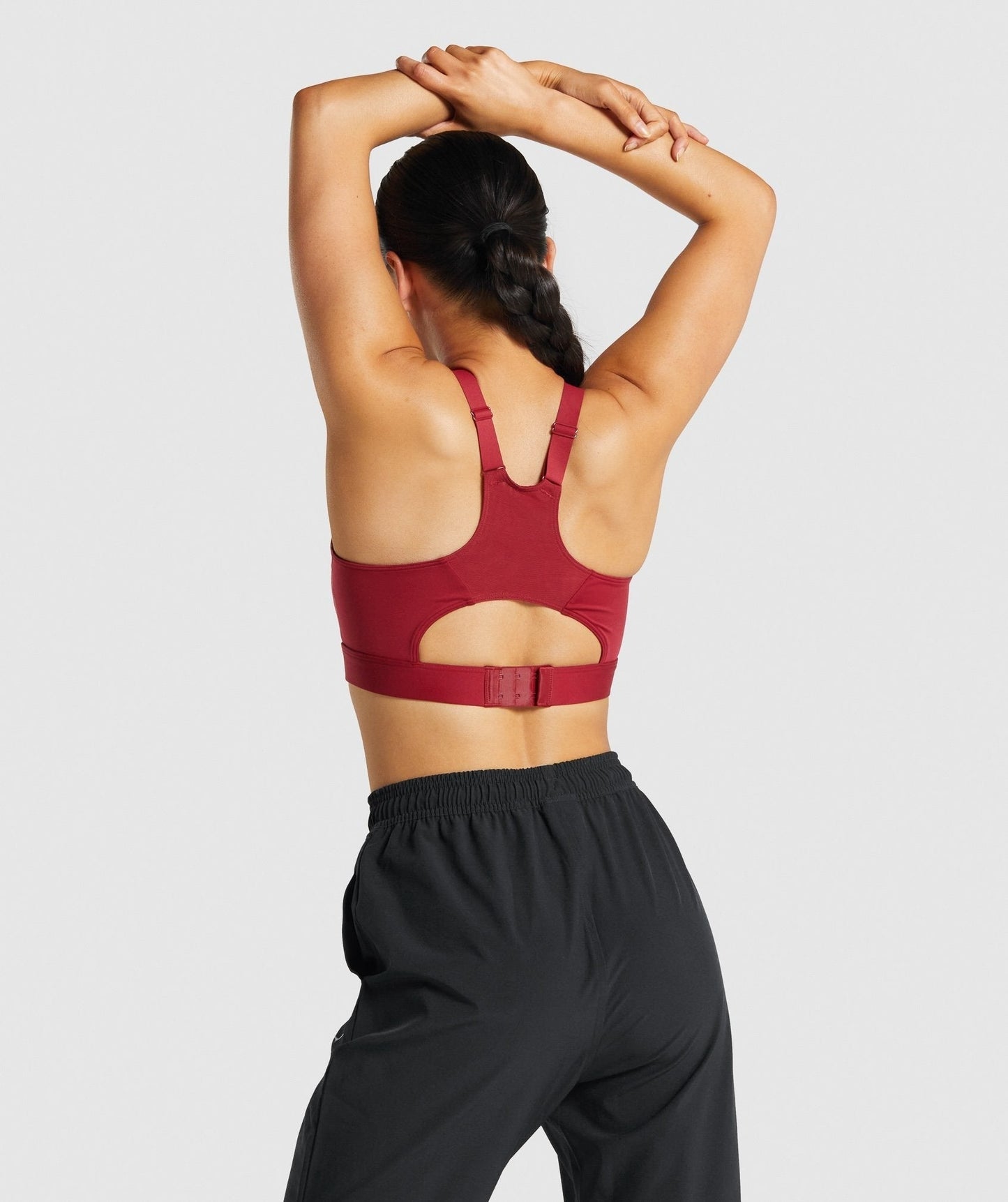 Gymshark Racer Back Sports Bra - Burgundy