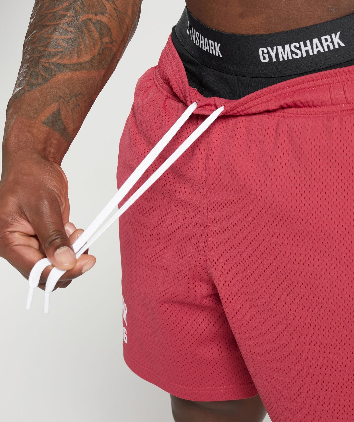 Gymshark Lifting Mesh 7" Shorts - Vintage Pink