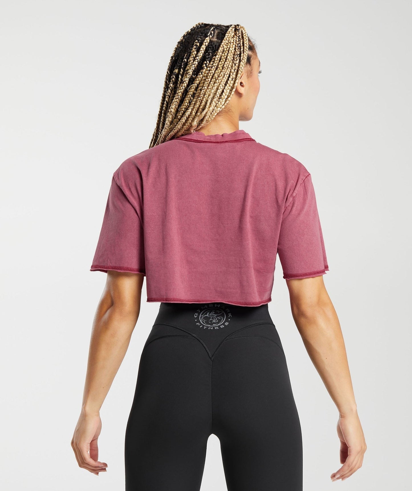 Gymshark Legacy Washed Crop Top - Raspberry Pink