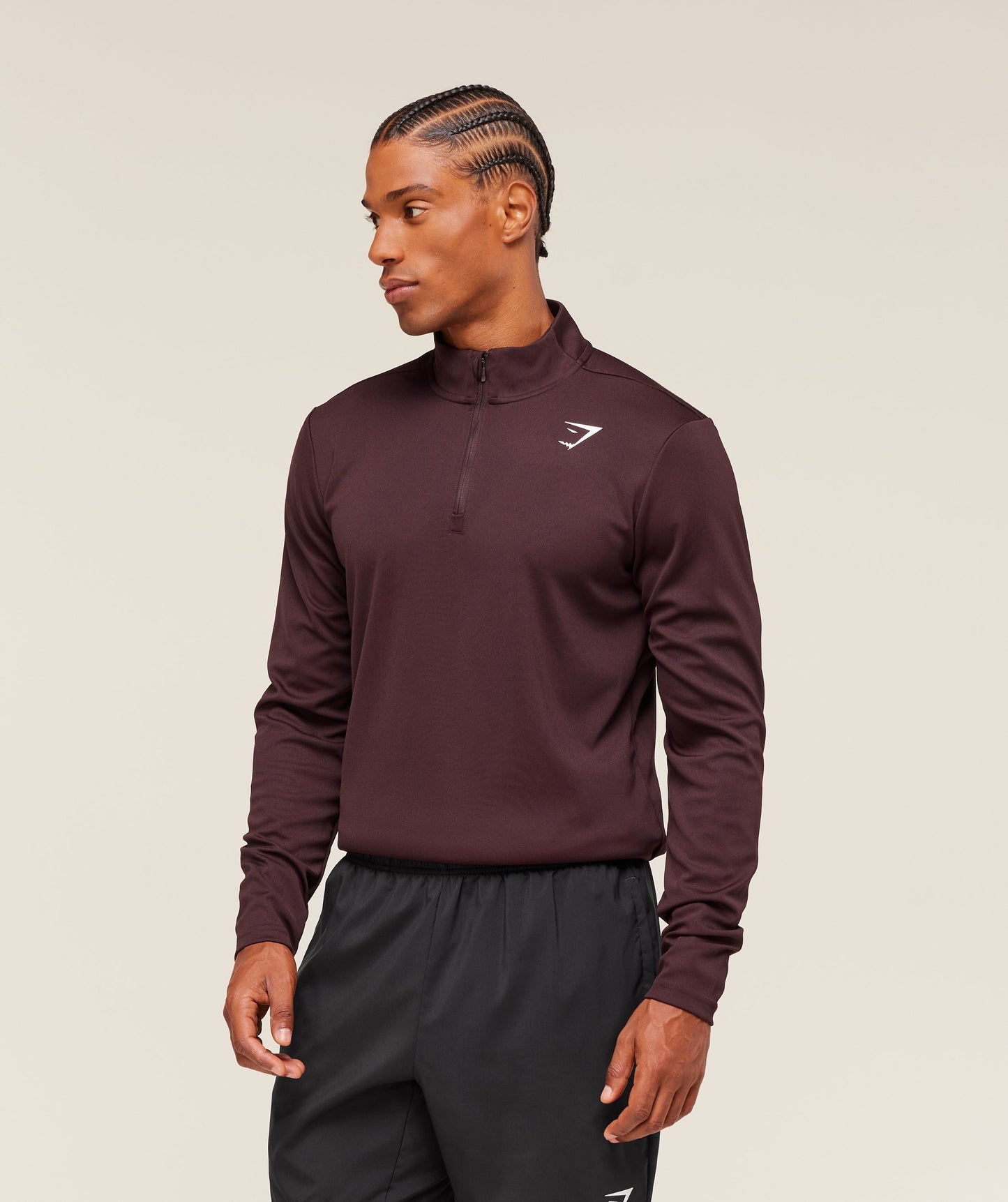 Gymshark Arrival 1/4 Zip - Cherry Purple
