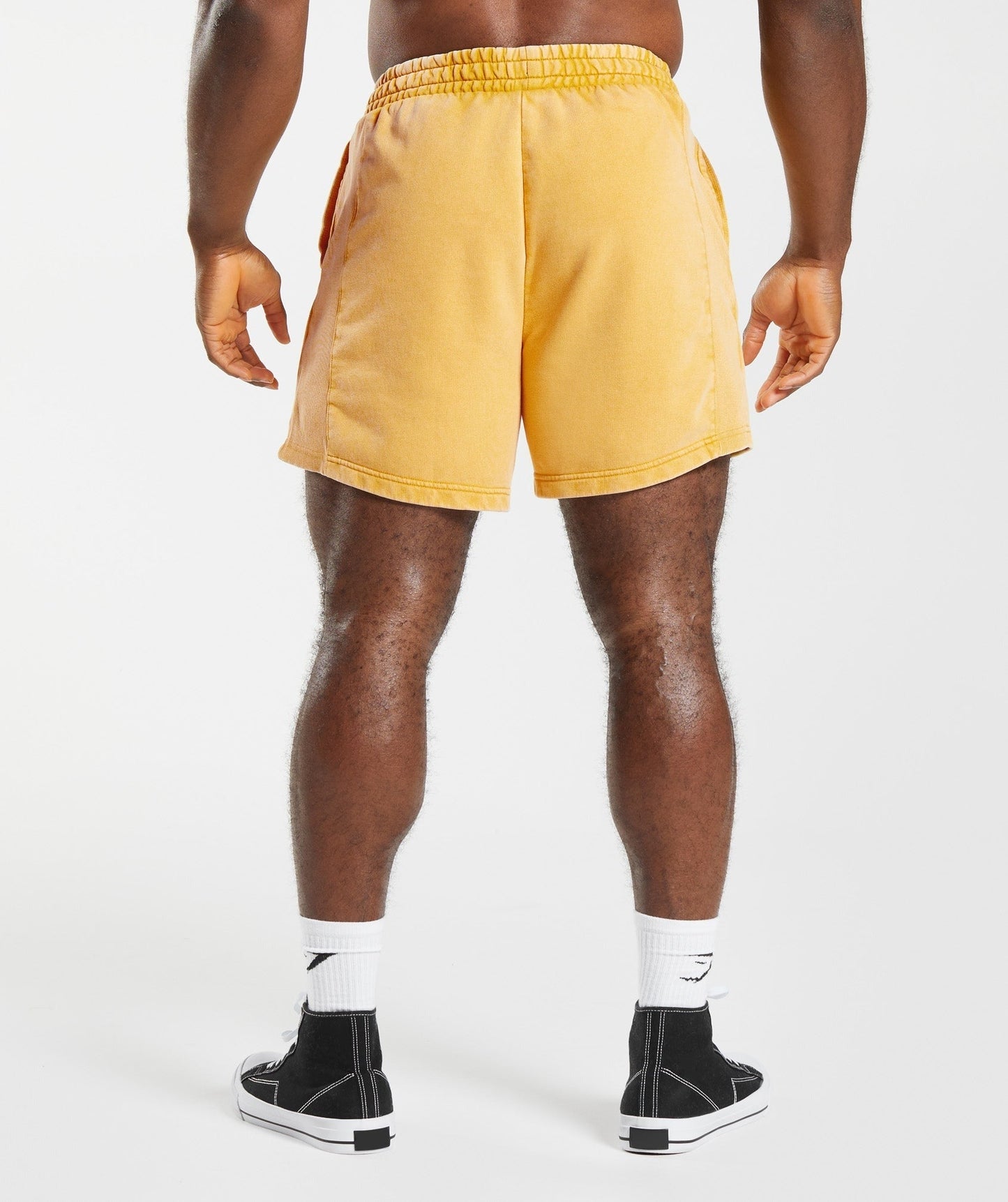 Gymshark Power Washed 5" Shorts - Sunny Yellow