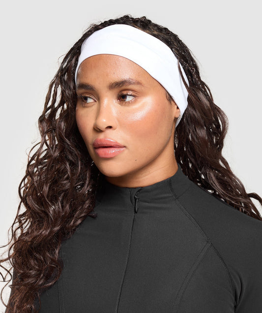 Gymshark Straight Headband - White