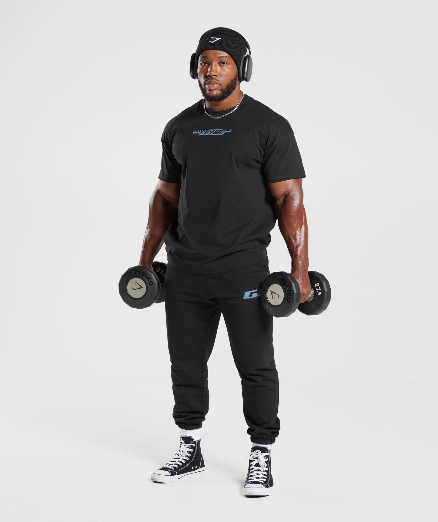 Gymshark Intergalactic Lifting Oversized T-Shirt - Black