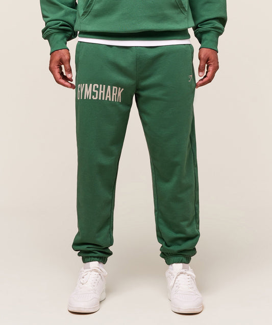 Gymshark Worn Graphic Joggers - Lift Green