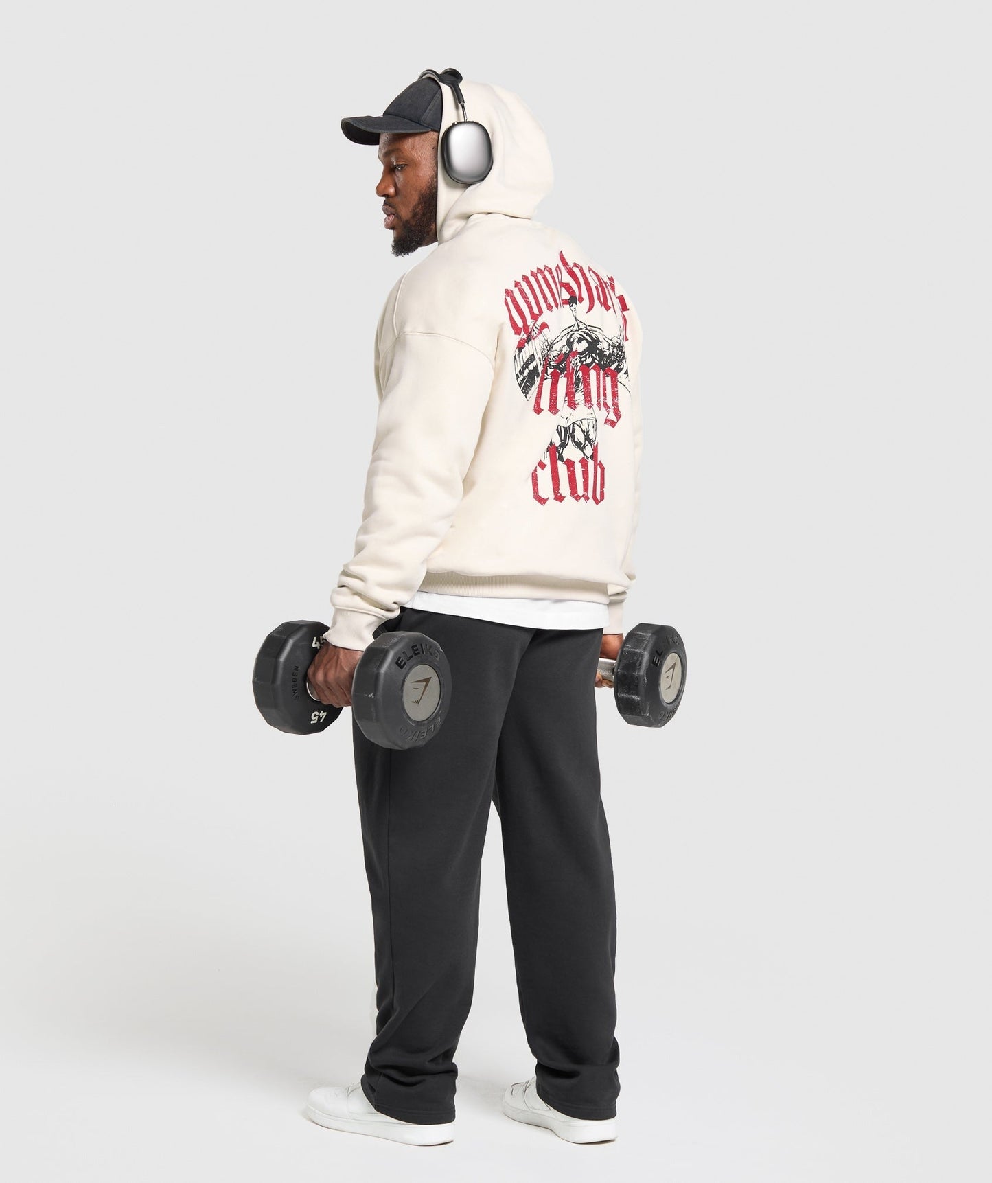 Gymshark Lifting Club Hoodie - Oat White
