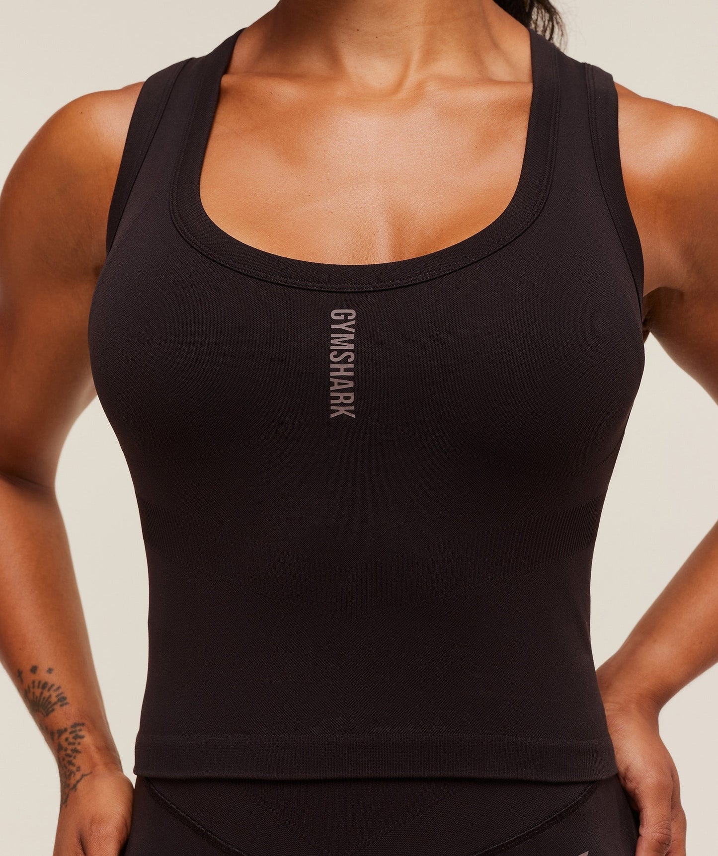 Gymshark Activate Seamless Tank - Plum Brown